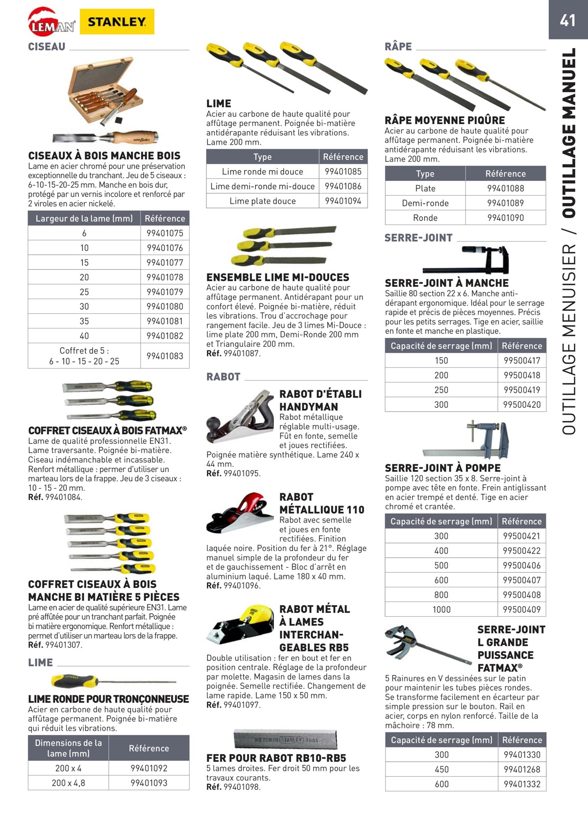 Catalogue Special Outillage et equipments, page 00041