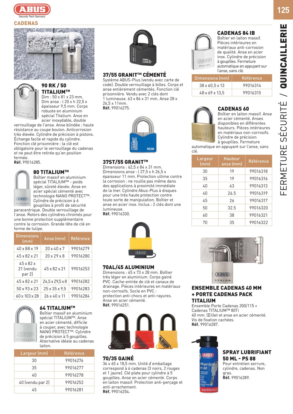 Catalogue Special Outillage et equipments, page 00125