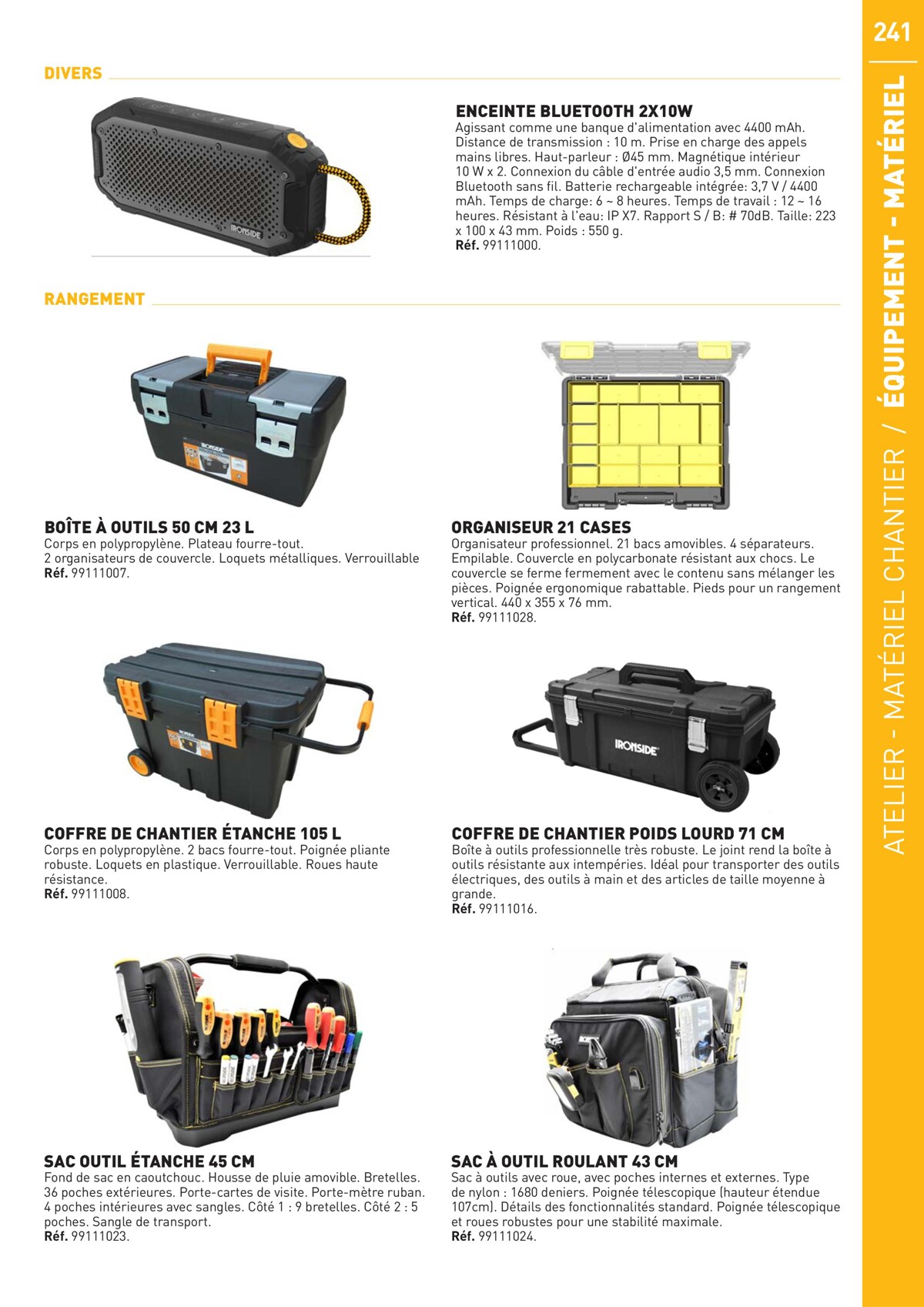 Catalogue Special Outillage et equipments, page 00241