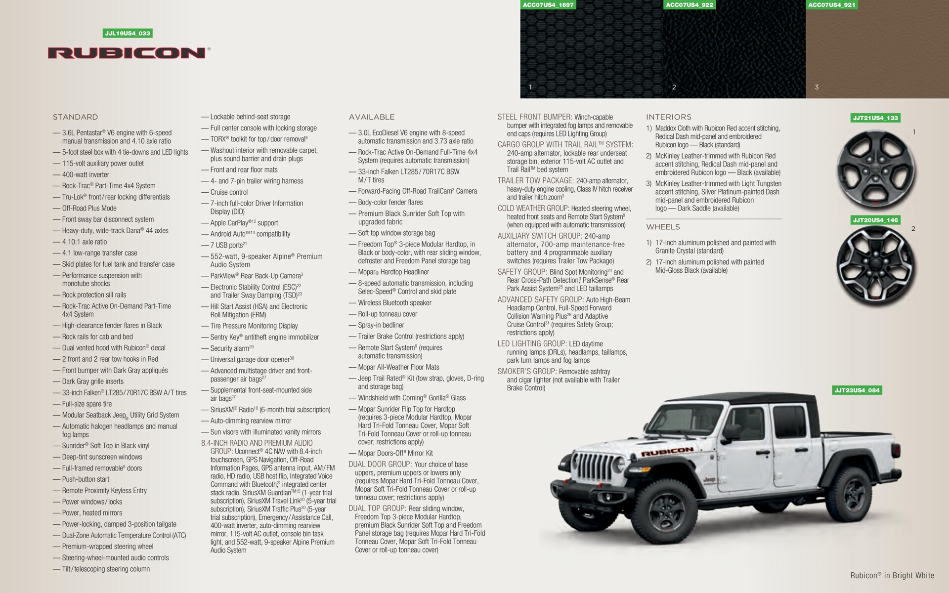 Catalogue Jeep Gladiator, page 00036