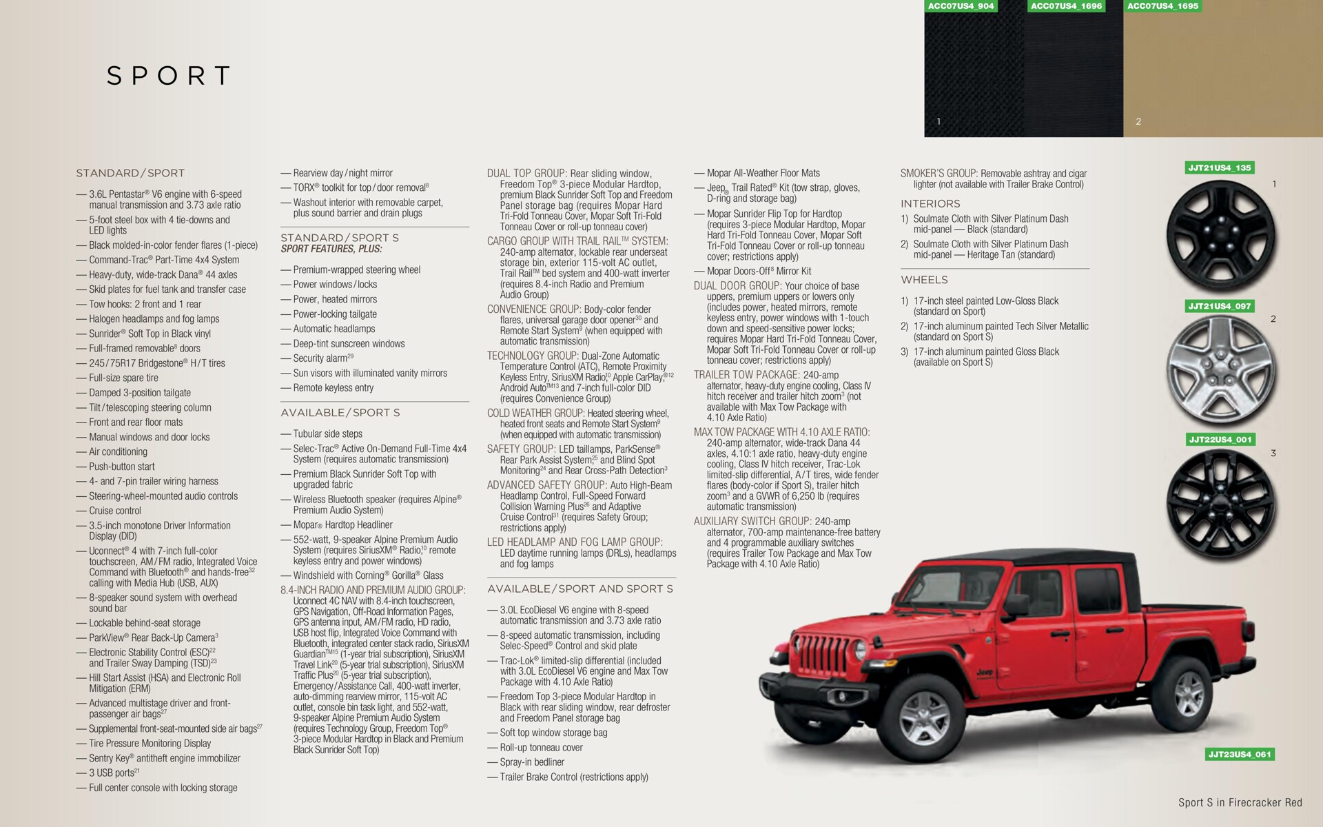 Catalogue Jeep Gladiator, page 00040