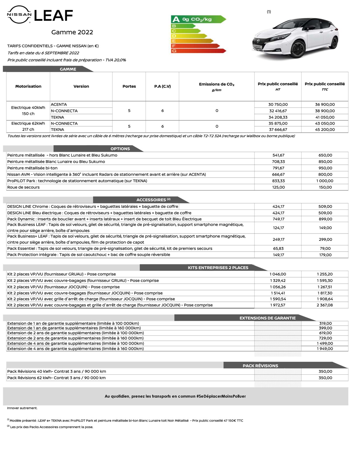 Catalogue Nissan LEAF, page 00038