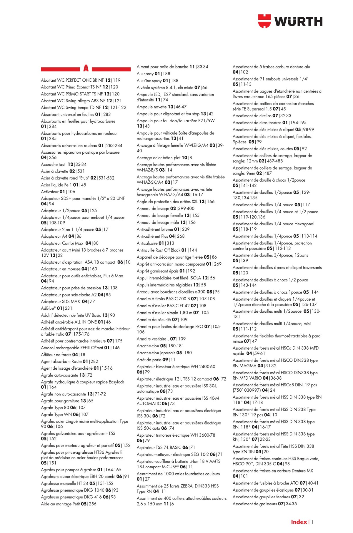 Catalogue  Wurth - Würth France 2023, page 00078