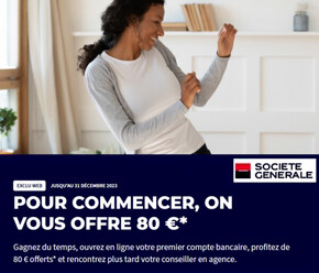 Promos de Banques et Assurances à Paris | Offres sur Société Générale | 02/01/2023 - 31/12/2023