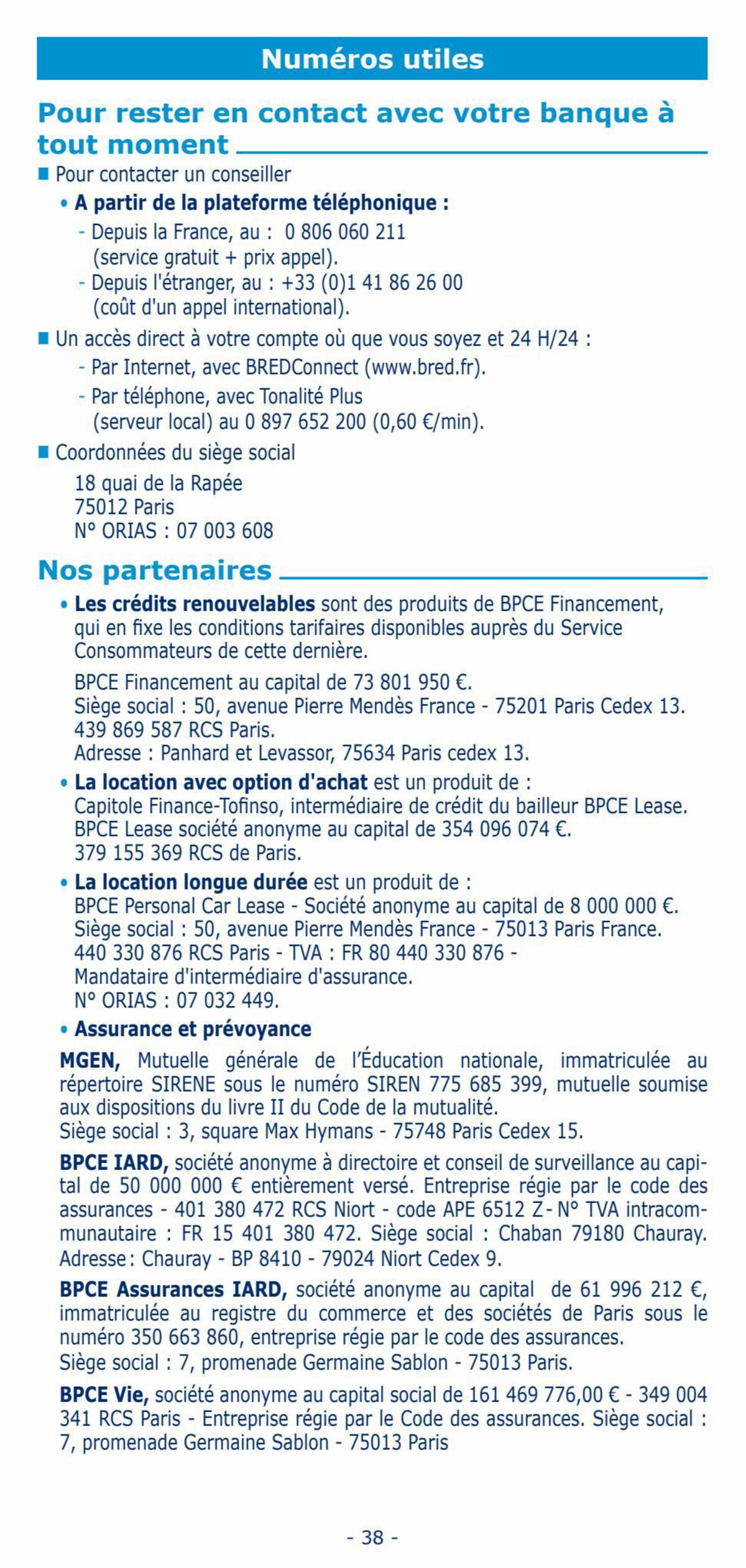 Catalogue Tarifs Particuliers 2023, page 00038