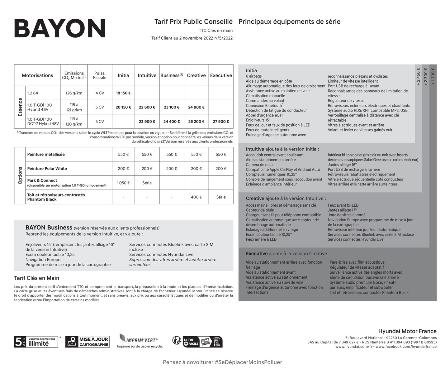 Catalogue Hyundai BAYON, page 00027