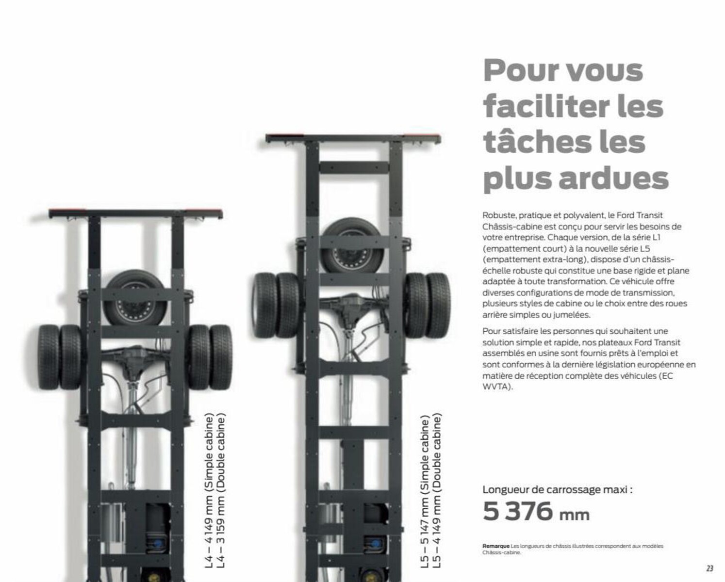 Catalogue Transit Chassis Cab, page 00025