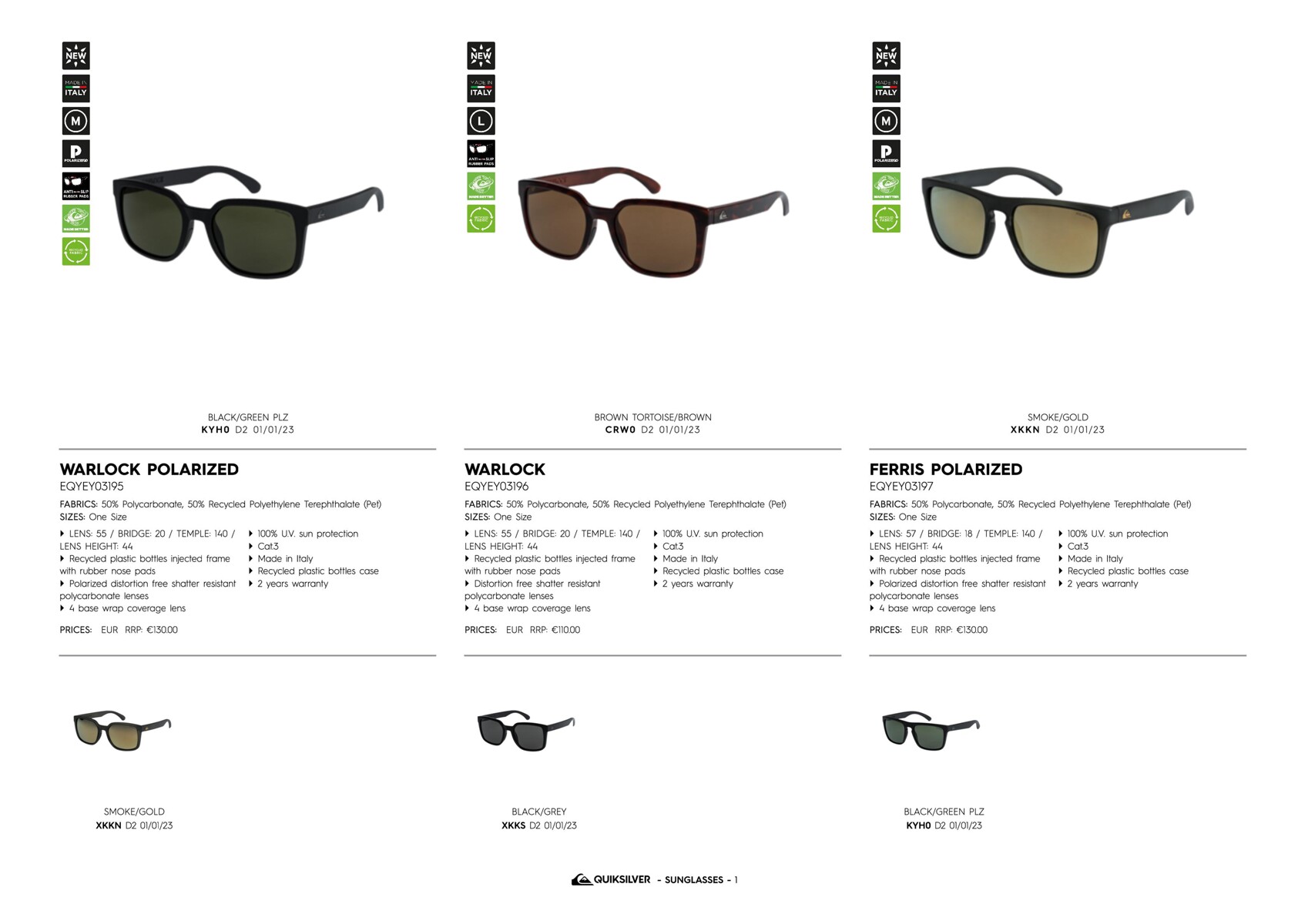 Catalogue Quiksilver sunglasses, page 00005