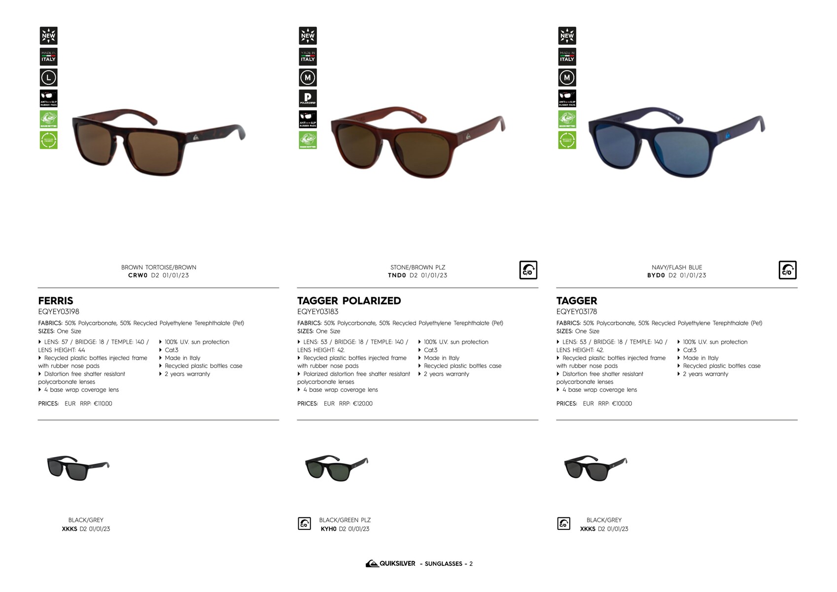 Catalogue Quiksilver sunglasses, page 00006