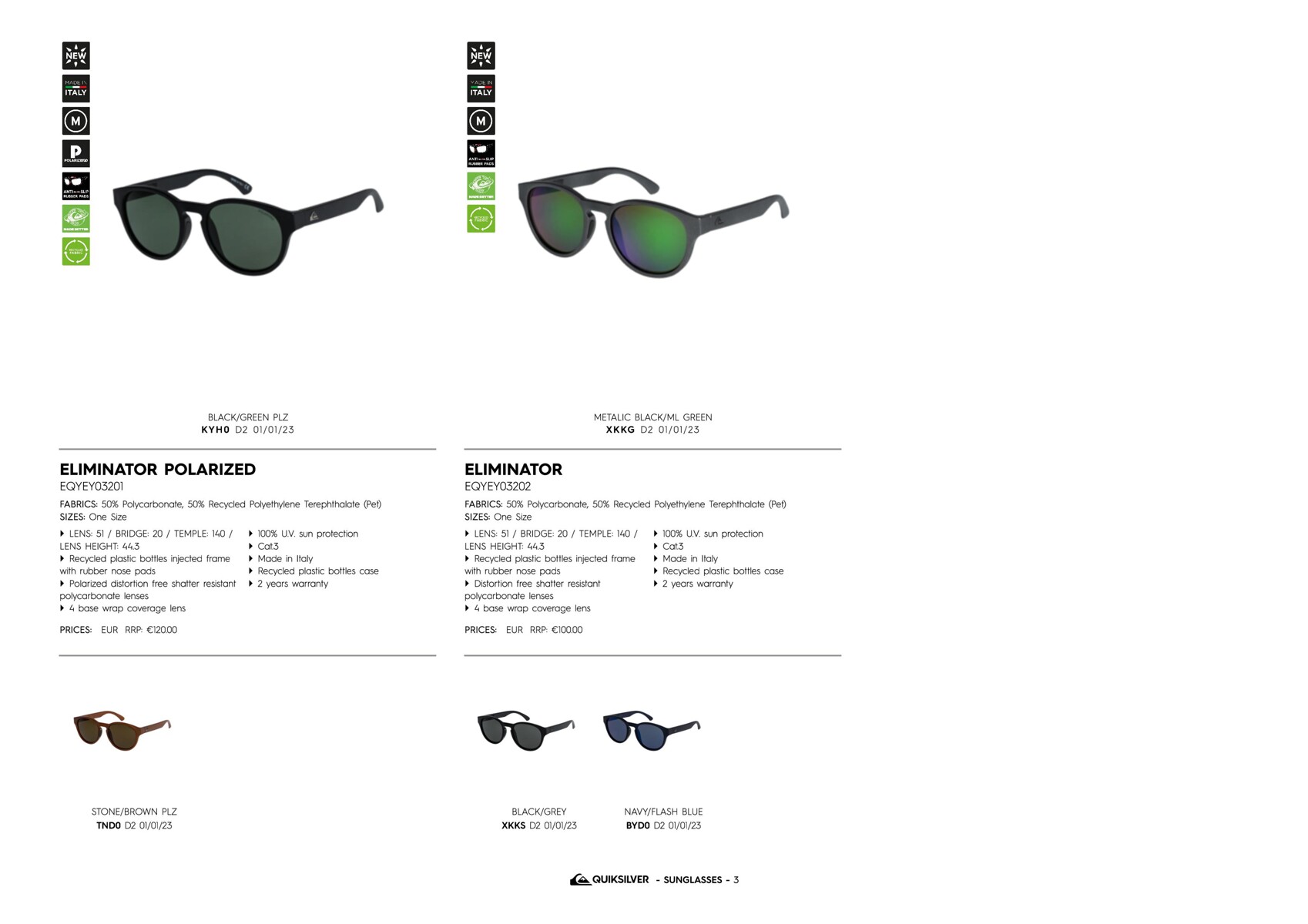 Catalogue Quiksilver sunglasses, page 00007