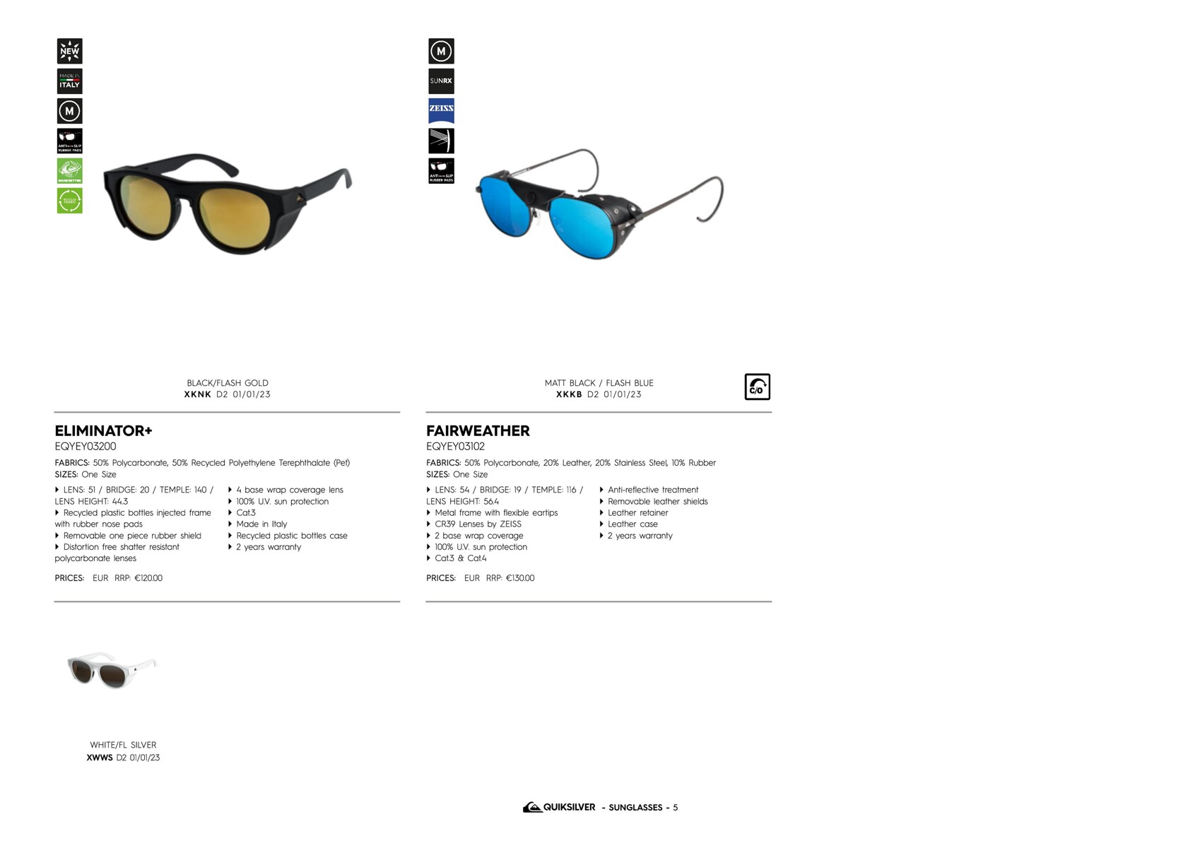 Catalogue Quiksilver sunglasses, page 00010