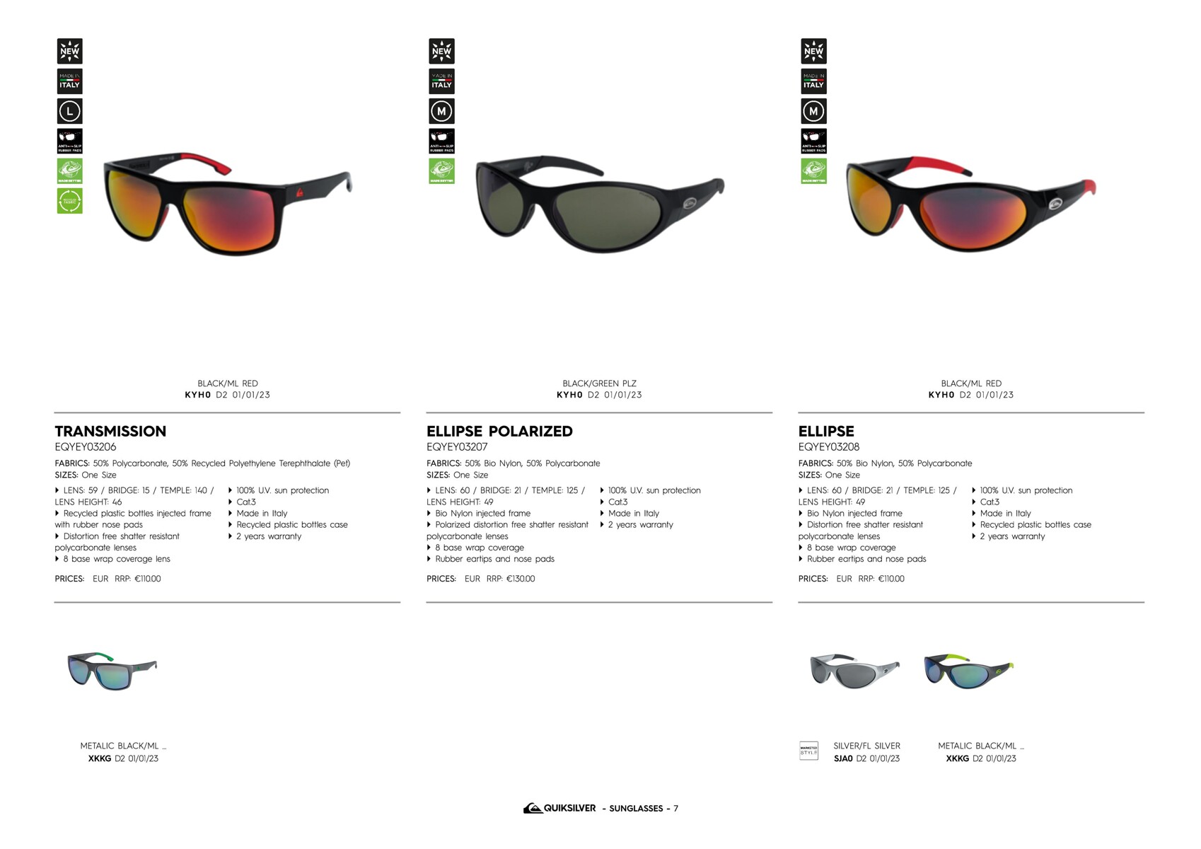 Catalogue Quiksilver sunglasses, page 00013