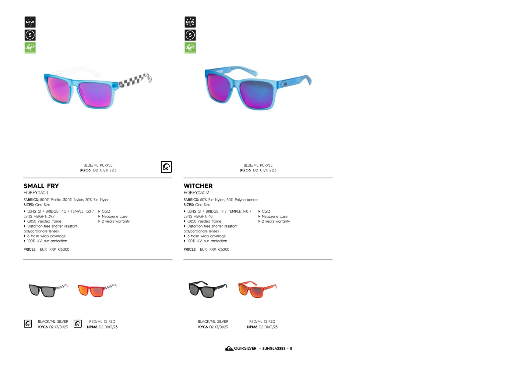 Catalogue Quiksilver sunglasses, page 00015