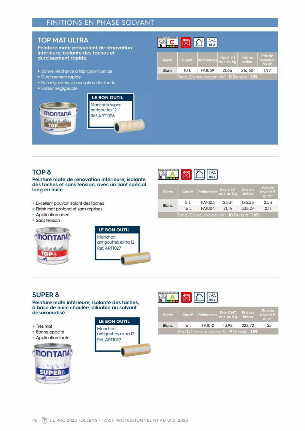 Catalogue Tollens Le Pro 2023, page 00040