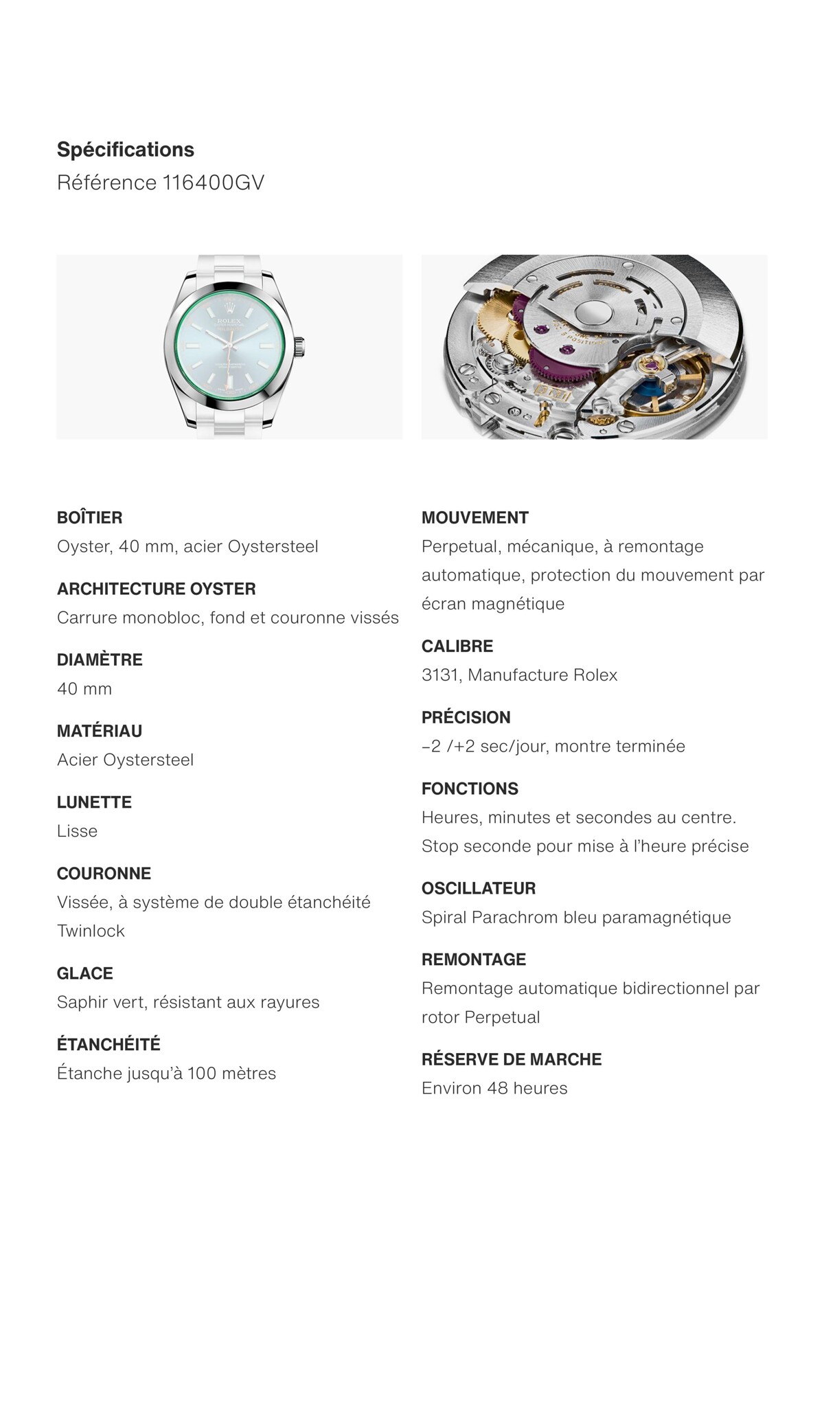 Catalogue Rolex Milgauss, page 00009