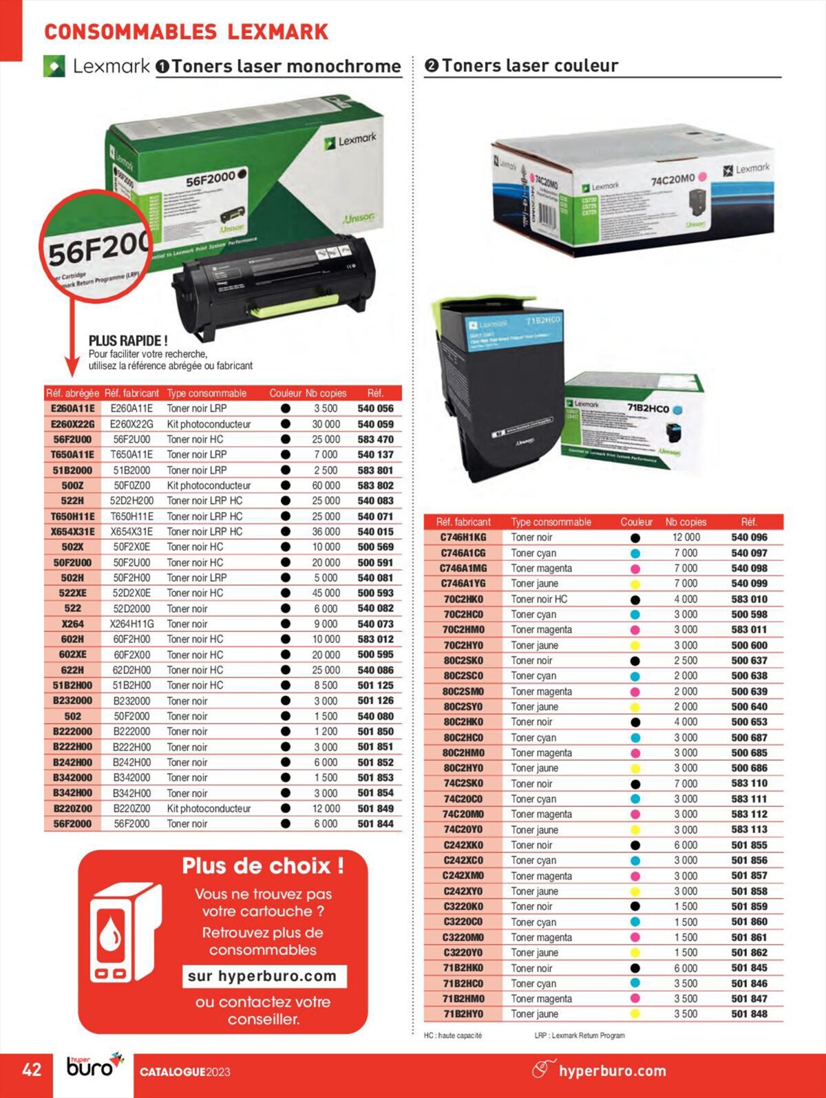 Catalogue Hyperburo hyper proche!, page 00064