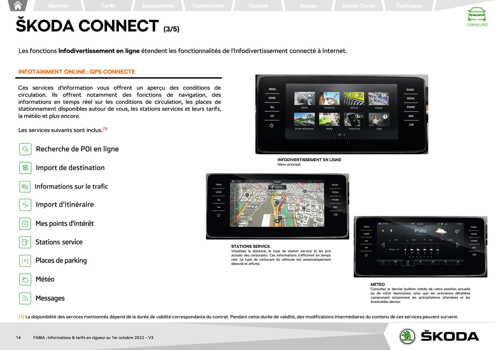 Catalogue FABIA Berline Ambition 1.0 TSI 95ch BVM5, page 00014