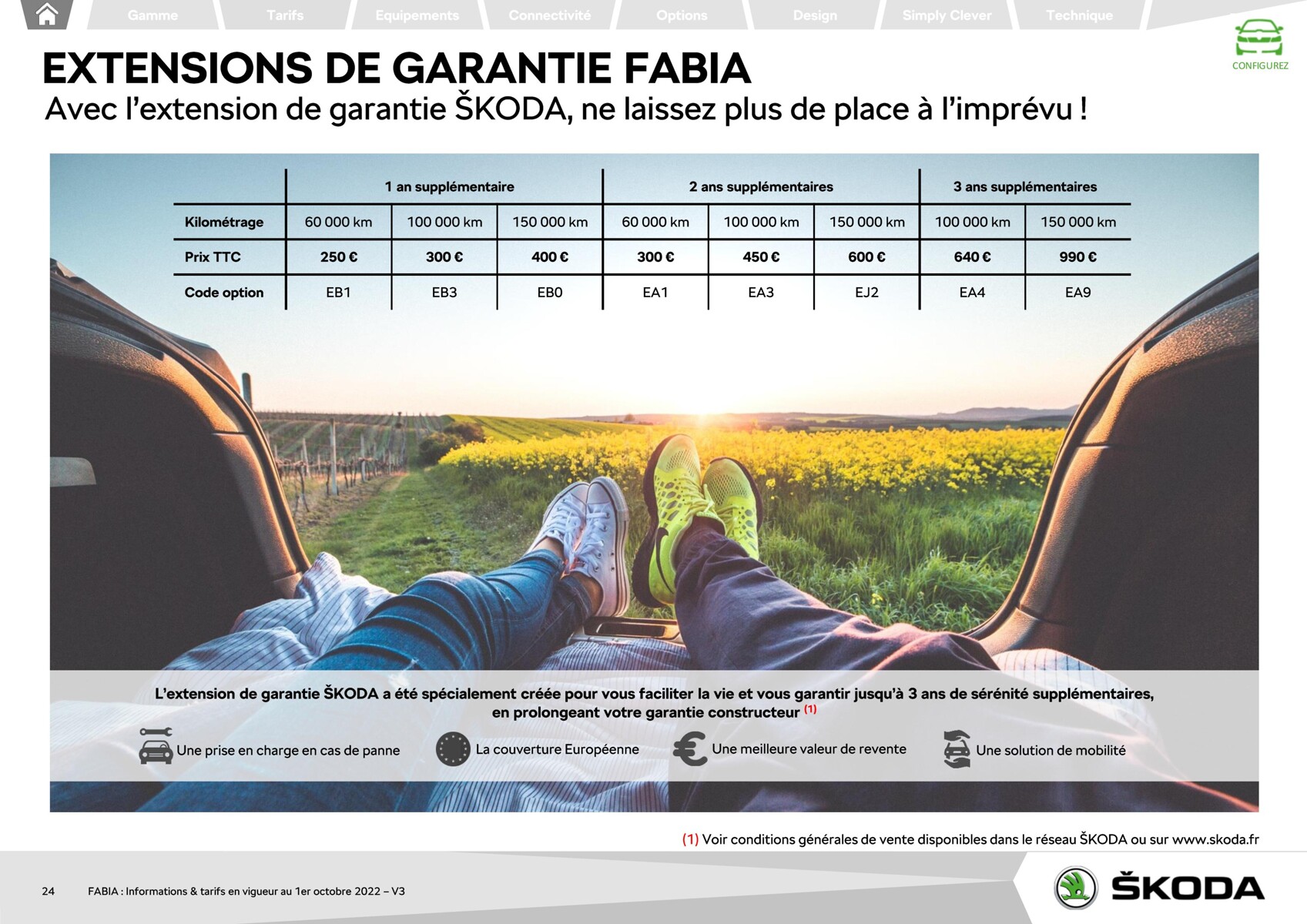 Catalogue FABIA Berline Ambition 1.0 TSI 95ch BVM5, page 00024