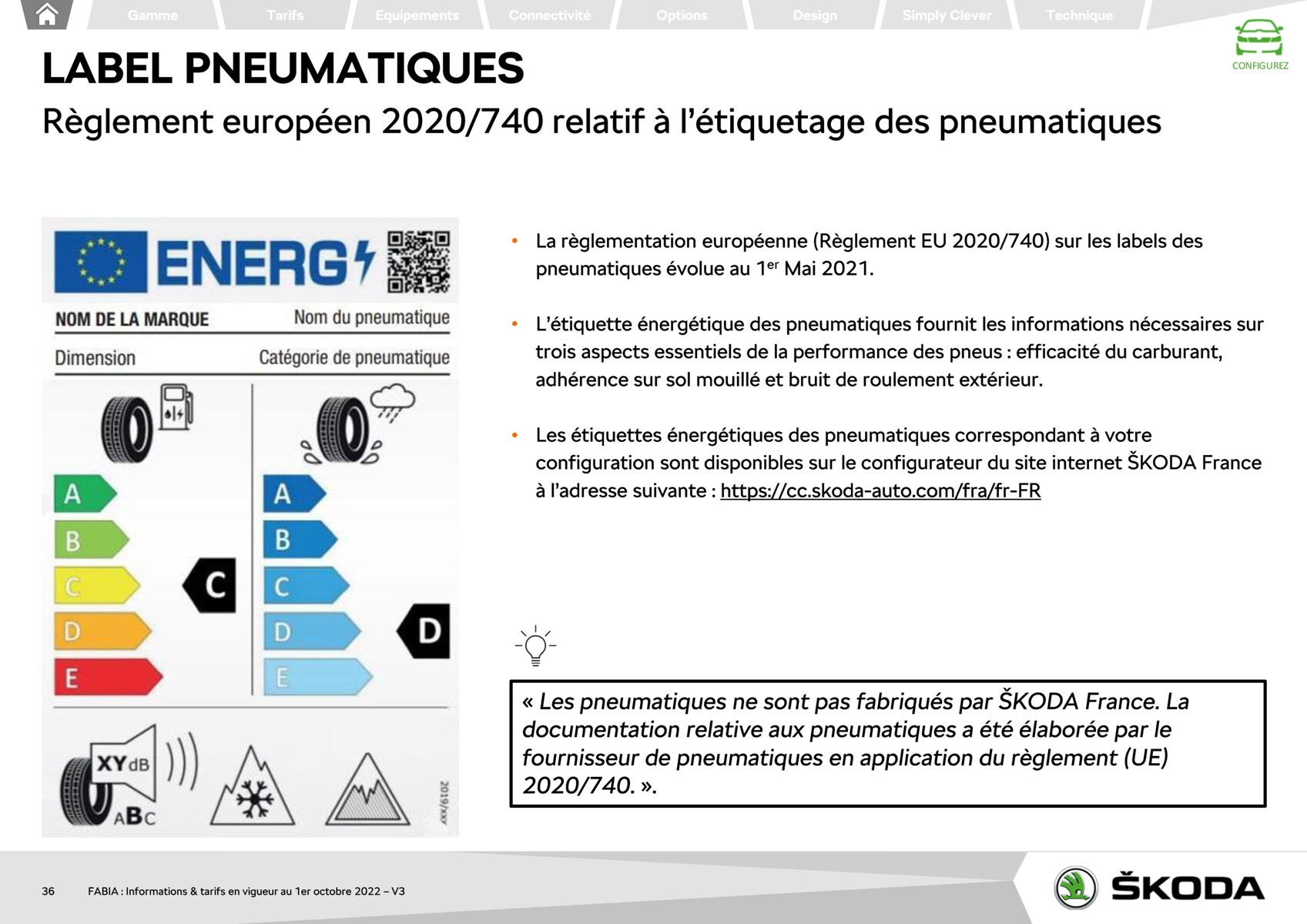 Catalogue FABIA Berline Ambition 1.0 TSI 95ch BVM5, page 00036