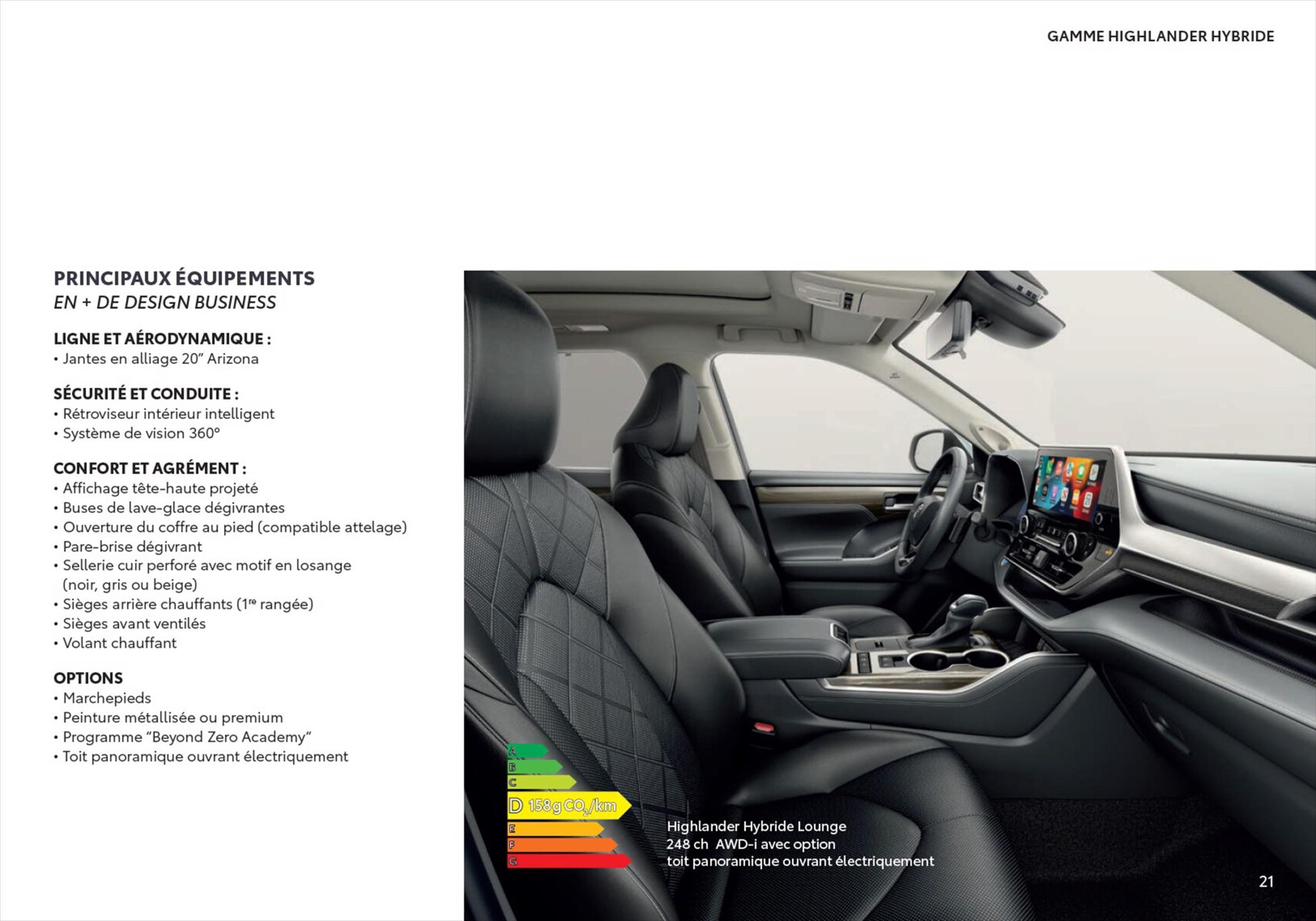 Catalogue Toyota Highlander , page 00021