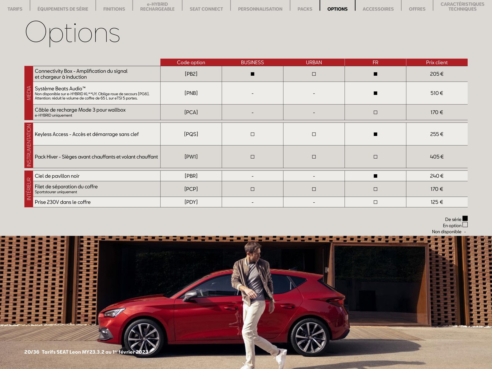 Catalogue SEAT Leon, page 00020