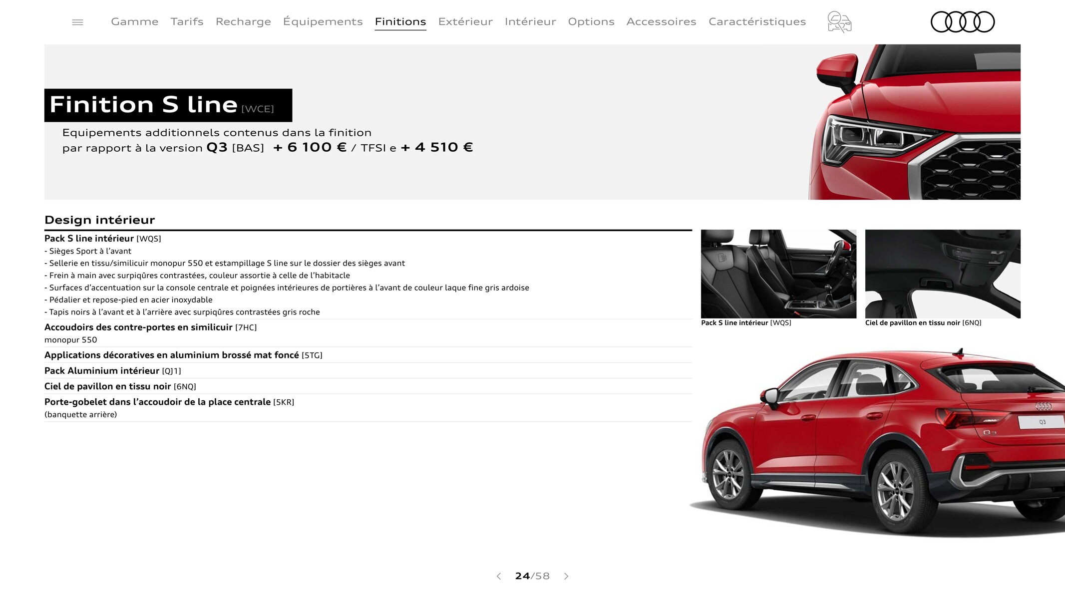 Catalogue Q3 Sportback, page 00024