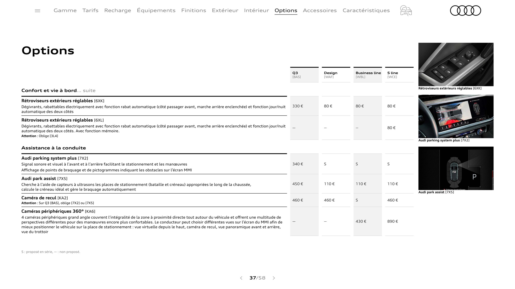 Catalogue Q3 Sportback, page 00037