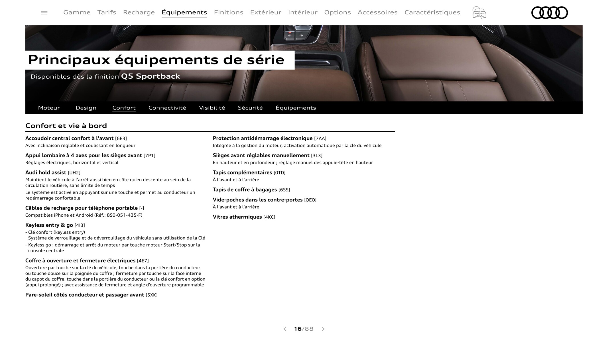 Catalogue Q5 Sportback, page 00016