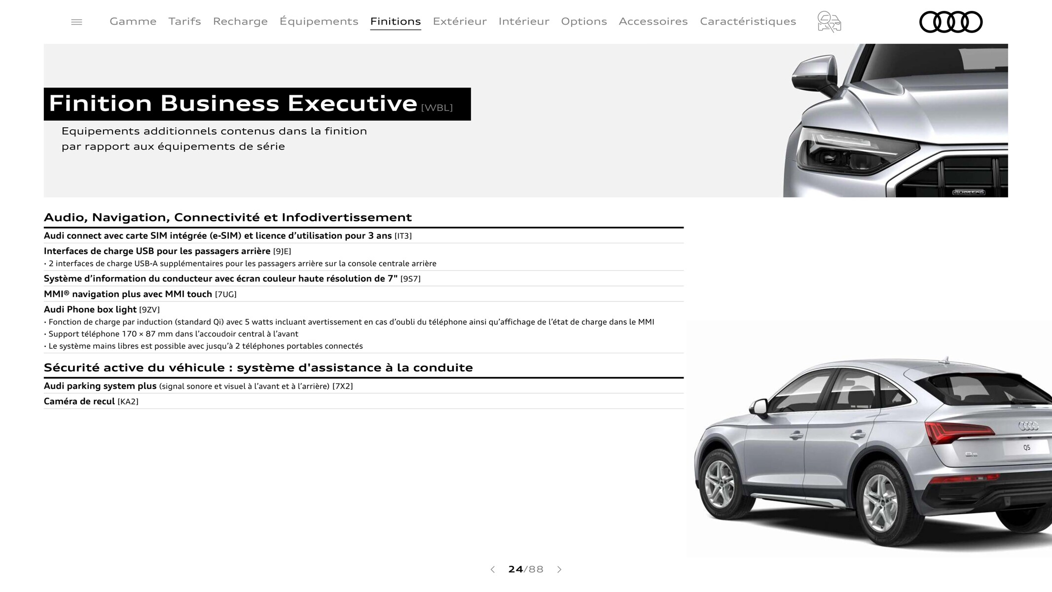 Catalogue Q5 Sportback, page 00024