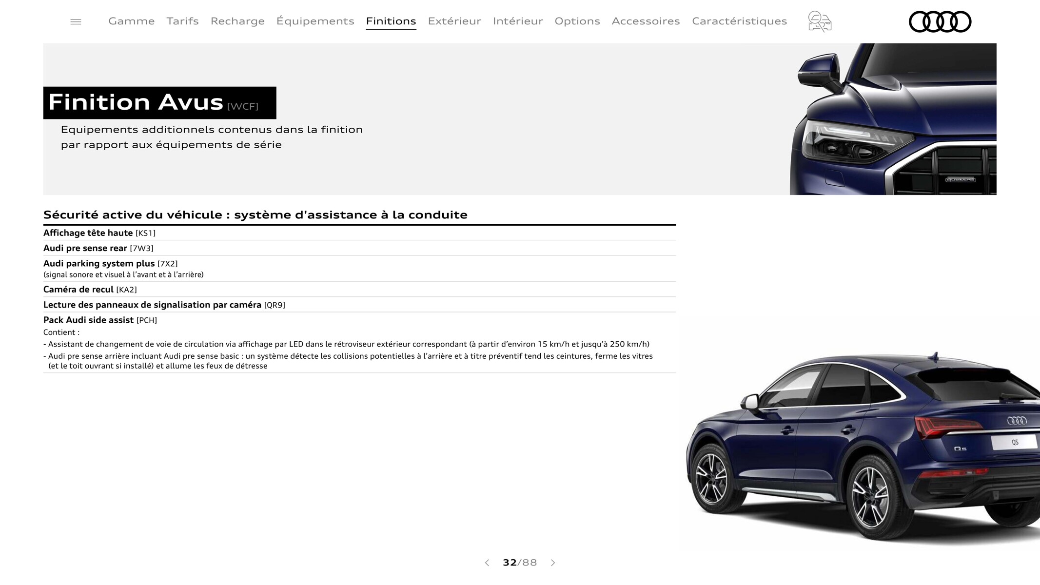 Catalogue Q5 Sportback, page 00032