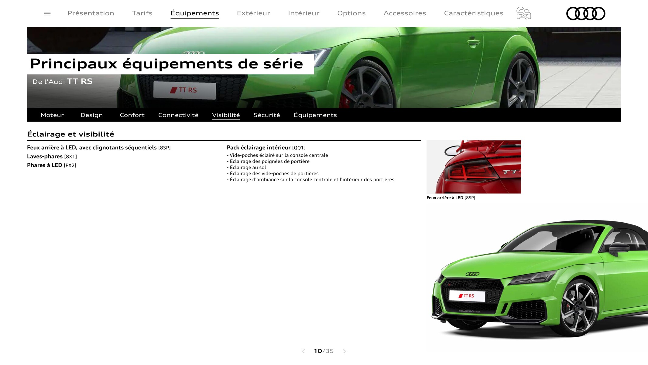 Catalogue TT RS Roadster, page 00010