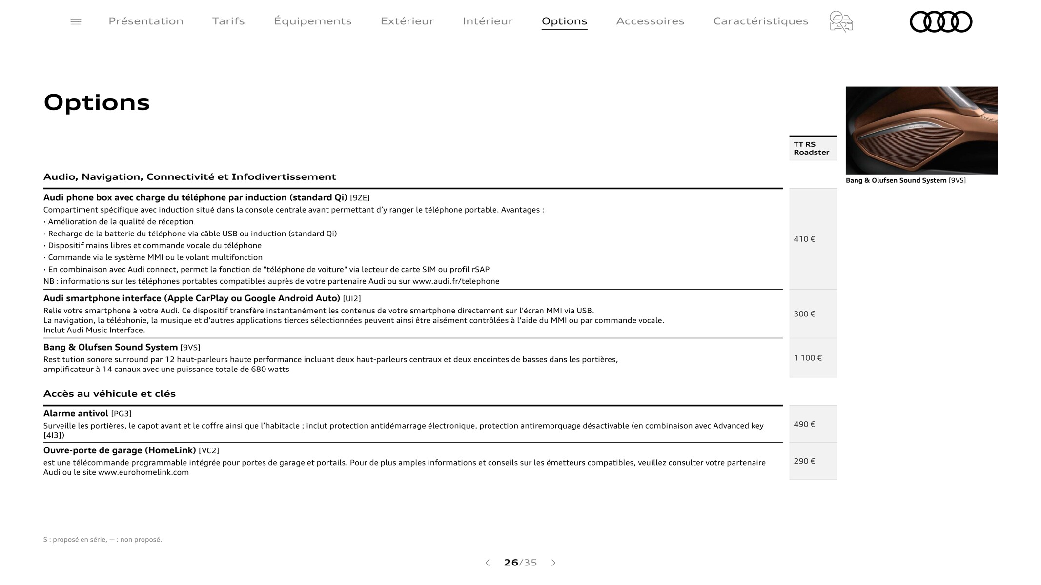 Catalogue TT RS Roadster, page 00026