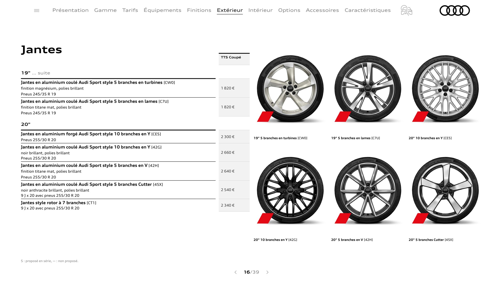 Catalogue TTS Coupé, page 00016