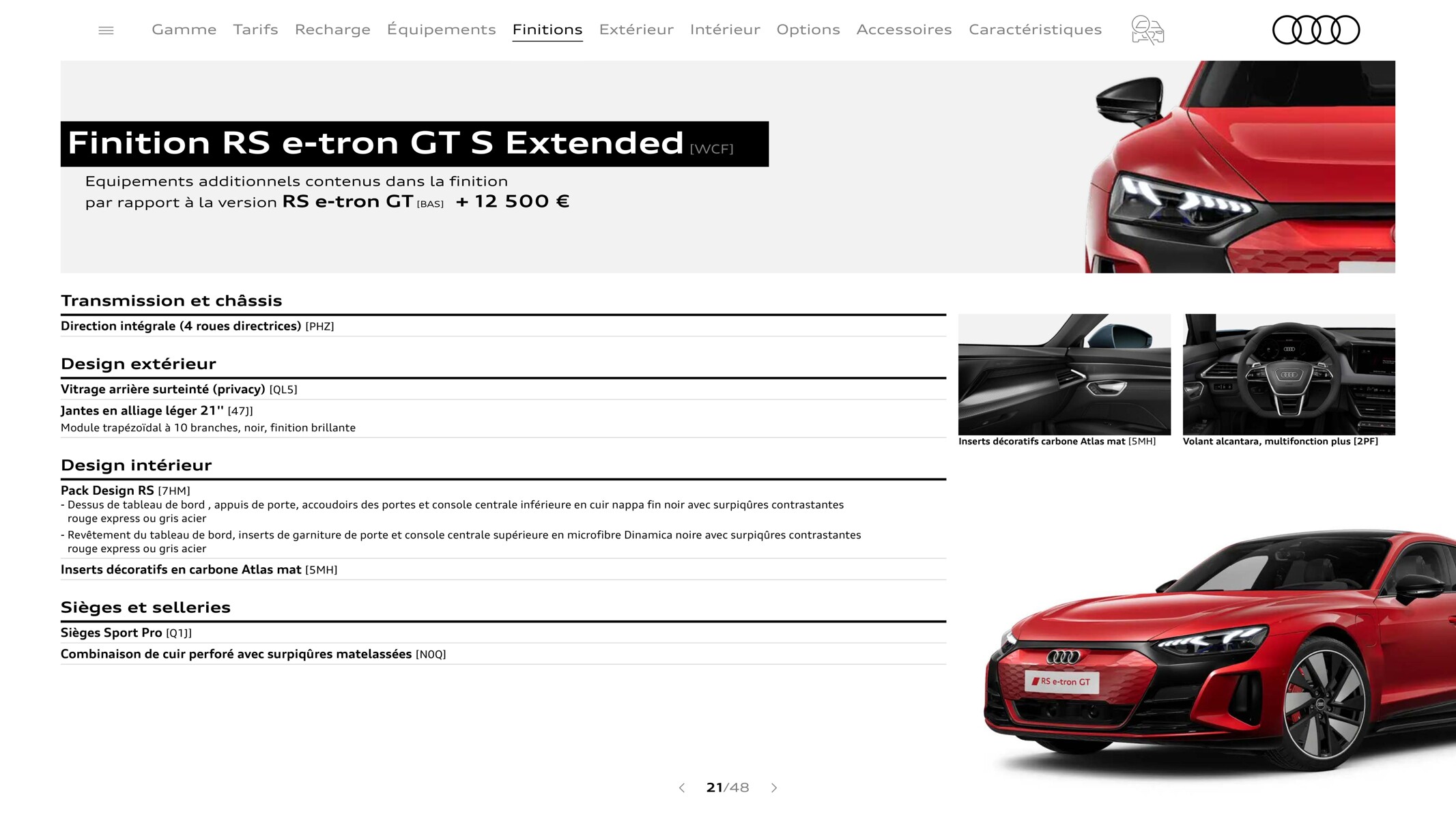 Catalogue RS e-tron GT, page 00021