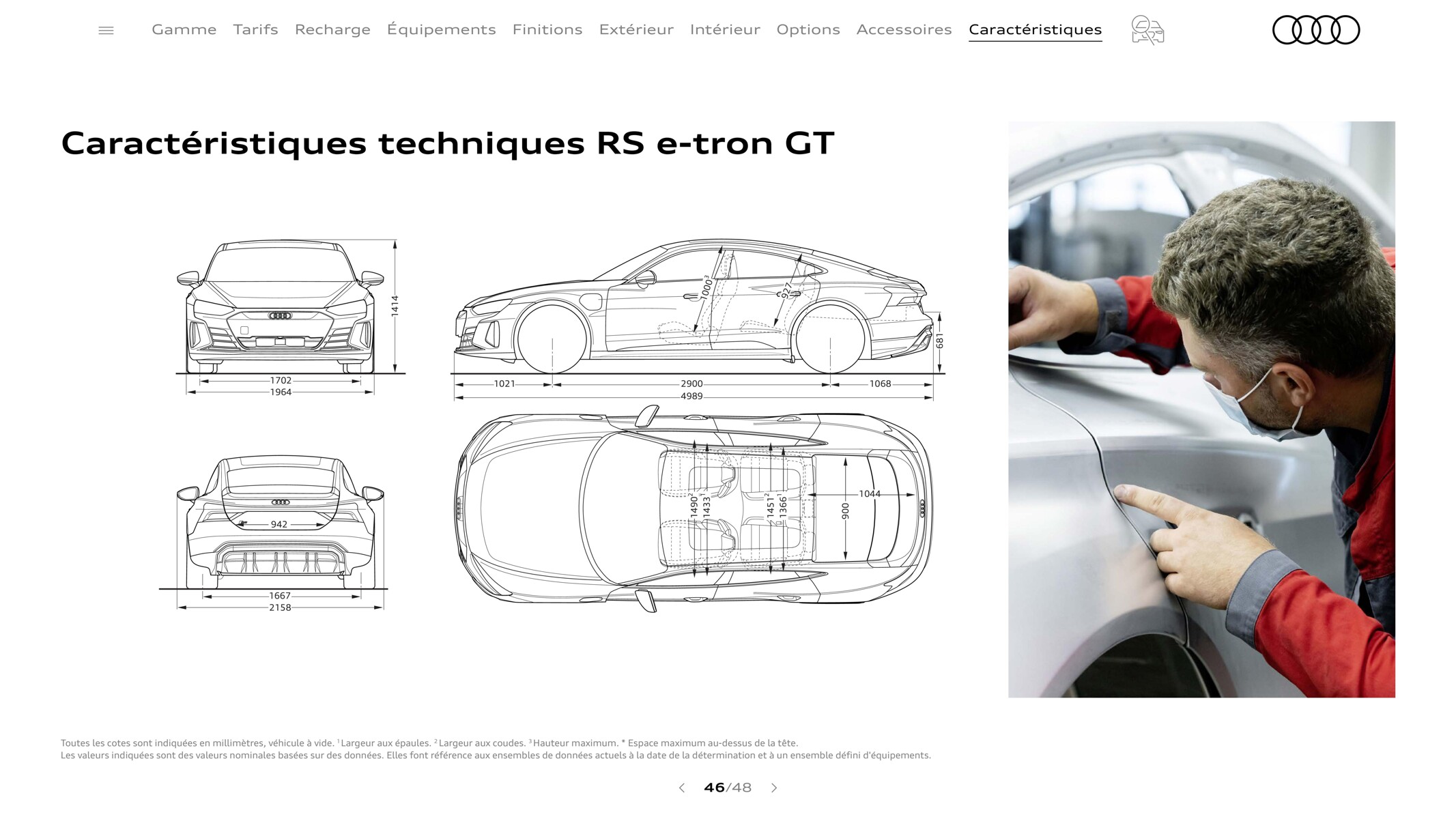 Catalogue RS e-tron GT, page 00046