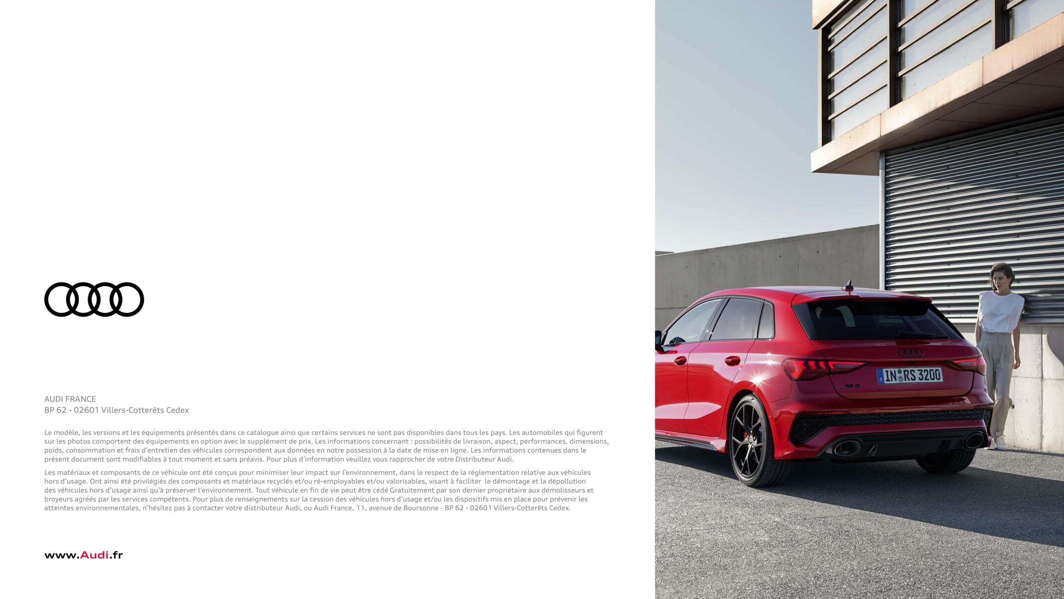 Catalogue RS 3 Sportback, page 00029