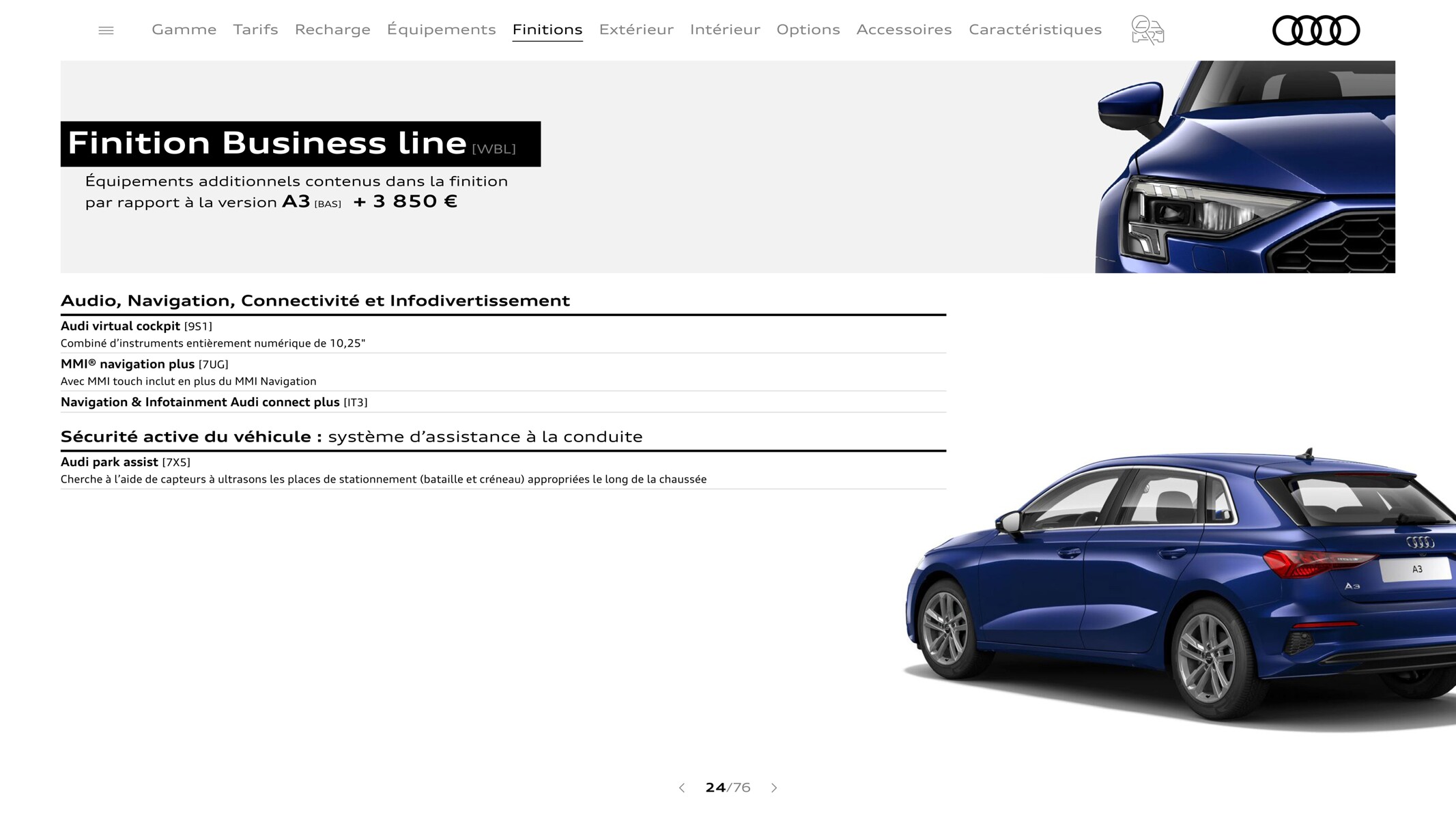 Catalogue A3 Sportback, page 00024