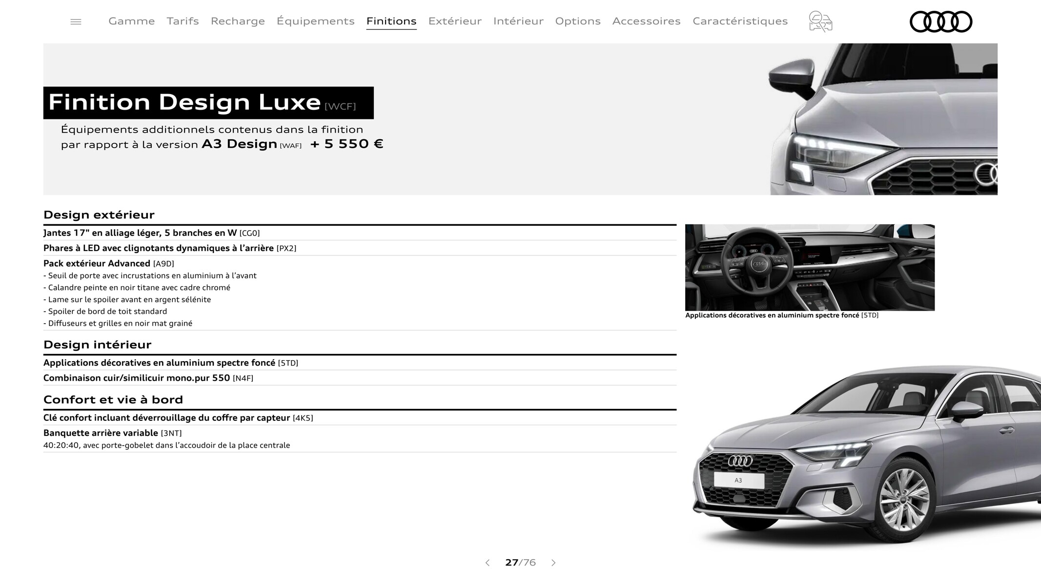 Catalogue A3 Sportback, page 00027