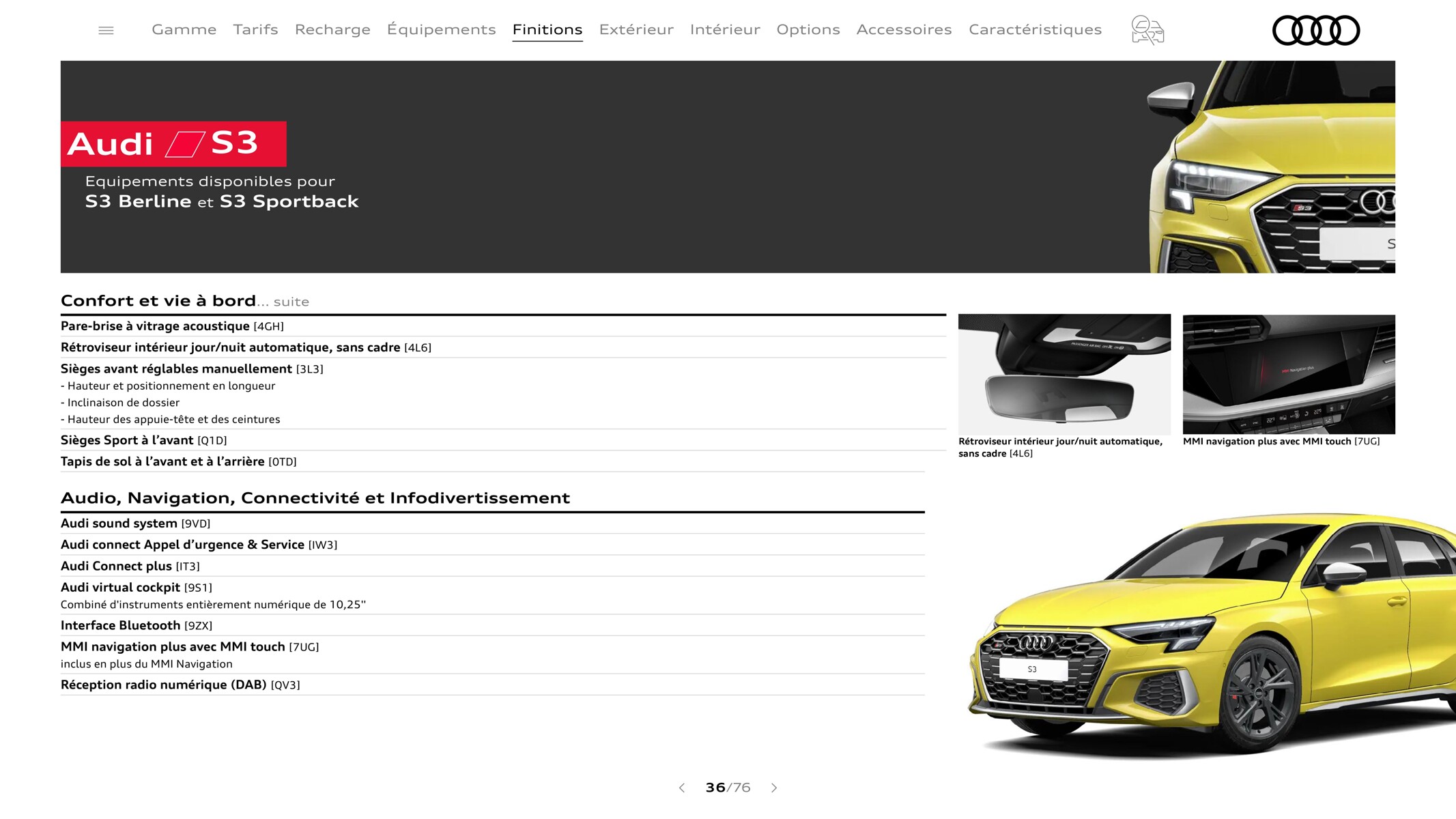 Catalogue A3 Sportback, page 00036