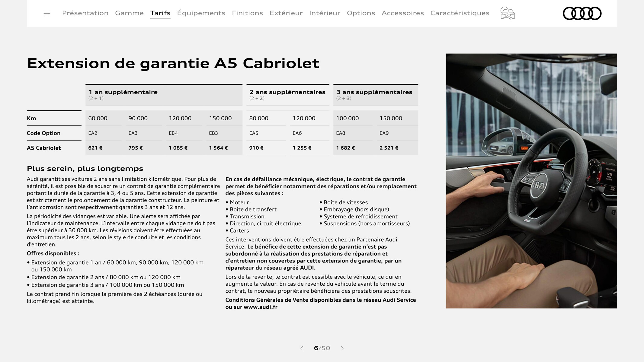 Catalogue A5 Cabriolet, page 00006