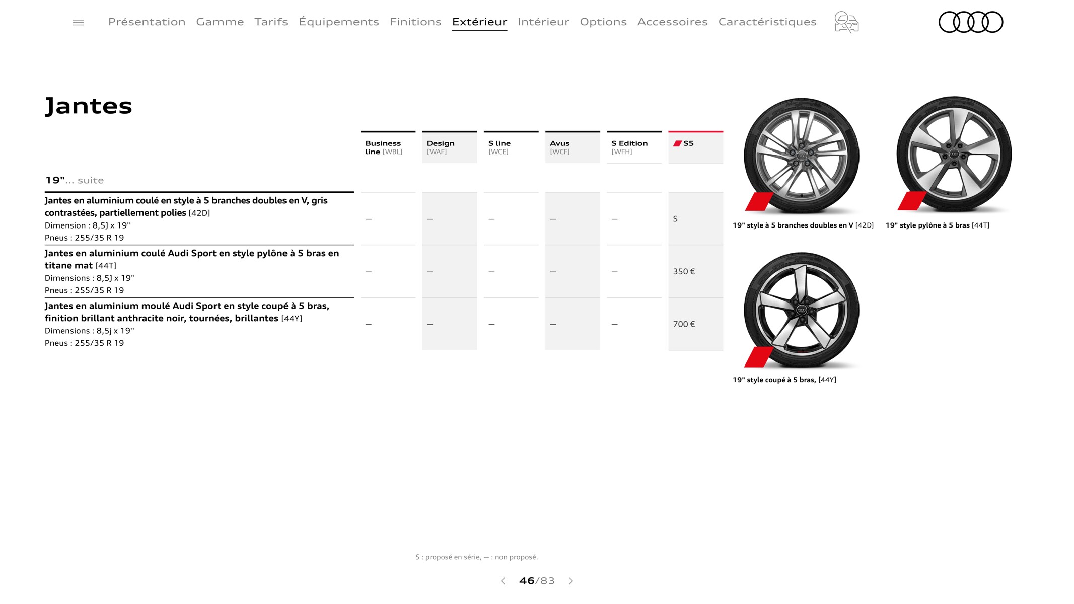 Catalogue S5 Coupé, page 00046