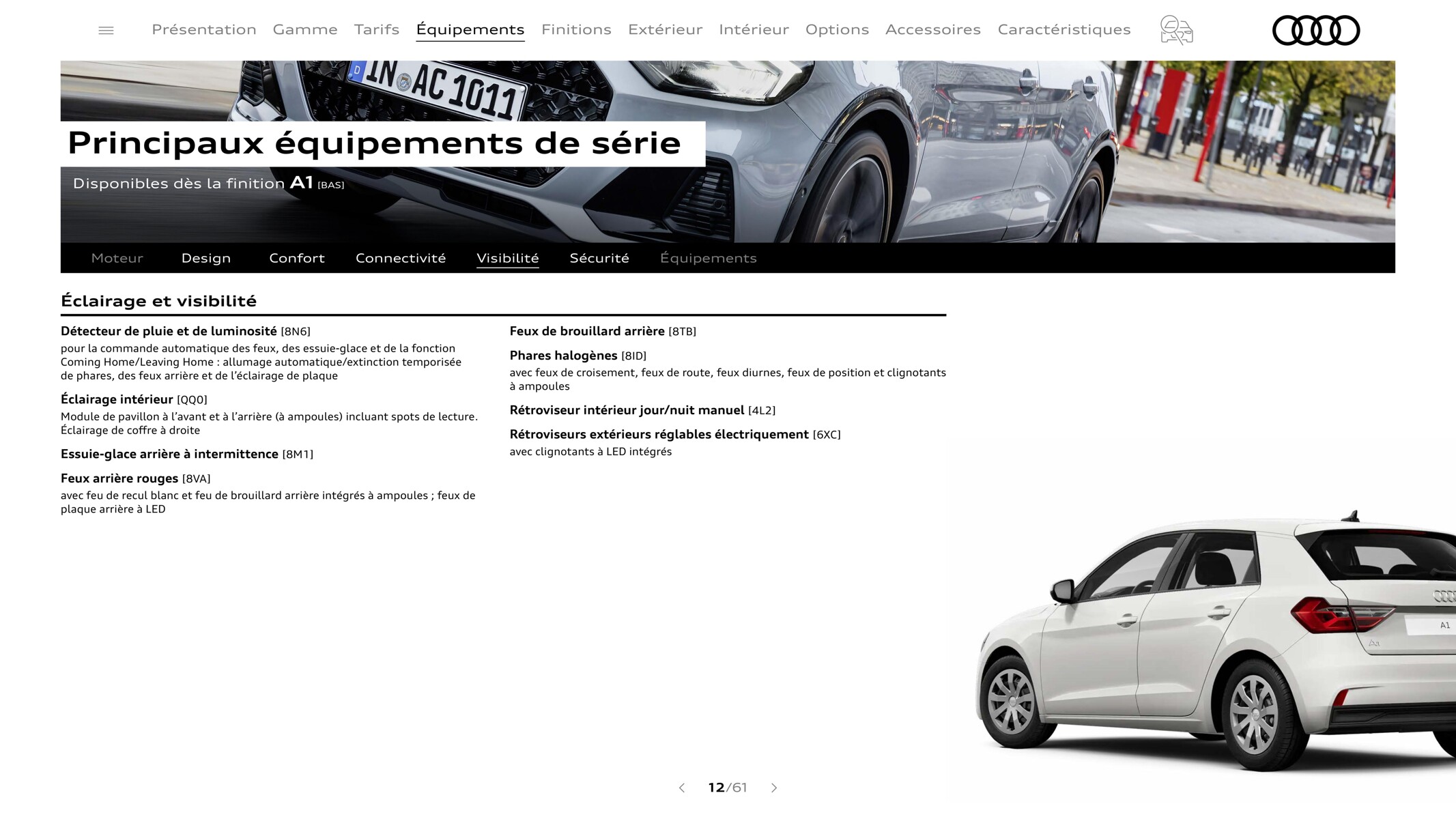 Catalogue A1 Sportback, page 00012