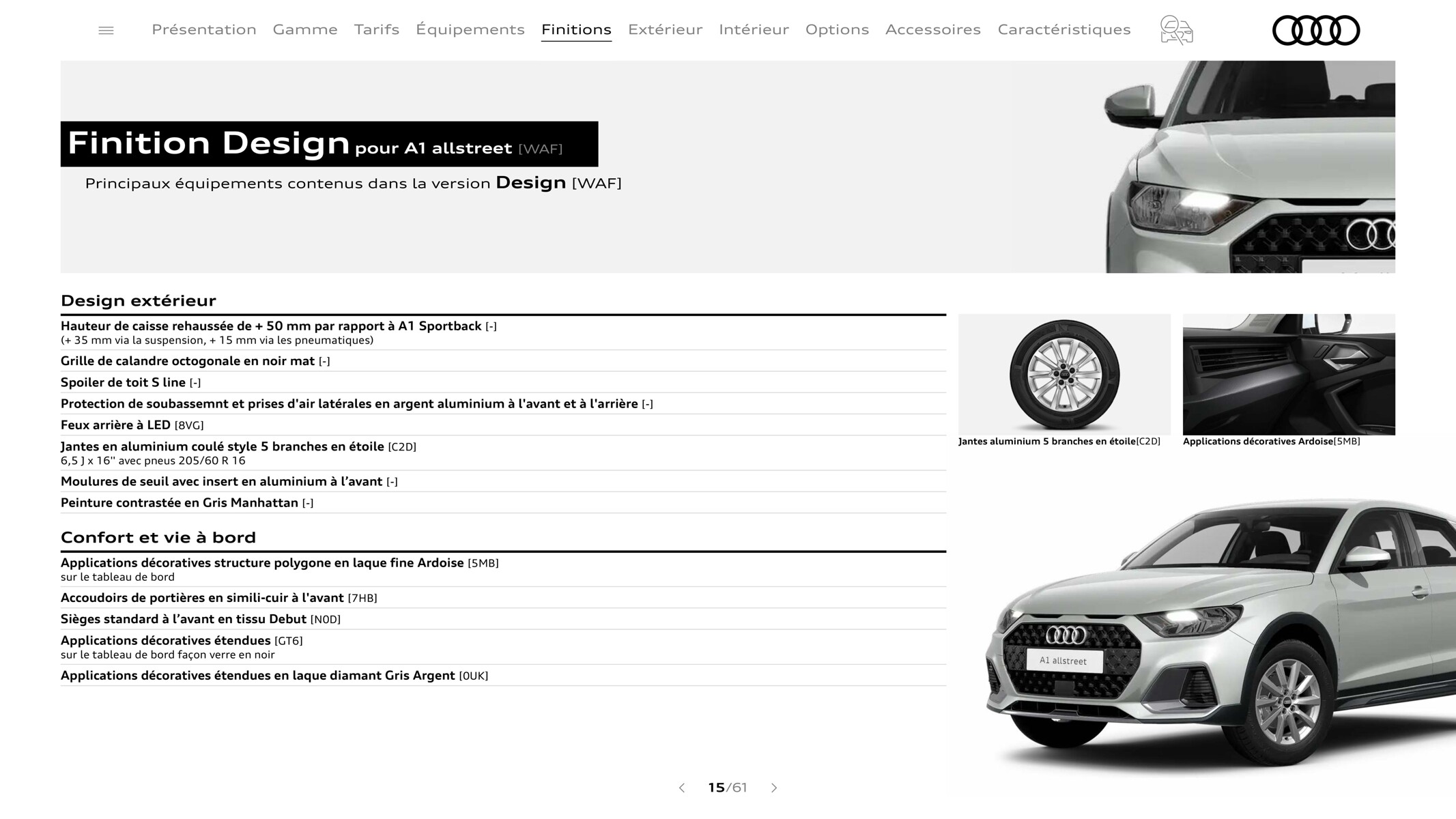 Catalogue A1 Sportback, page 00015