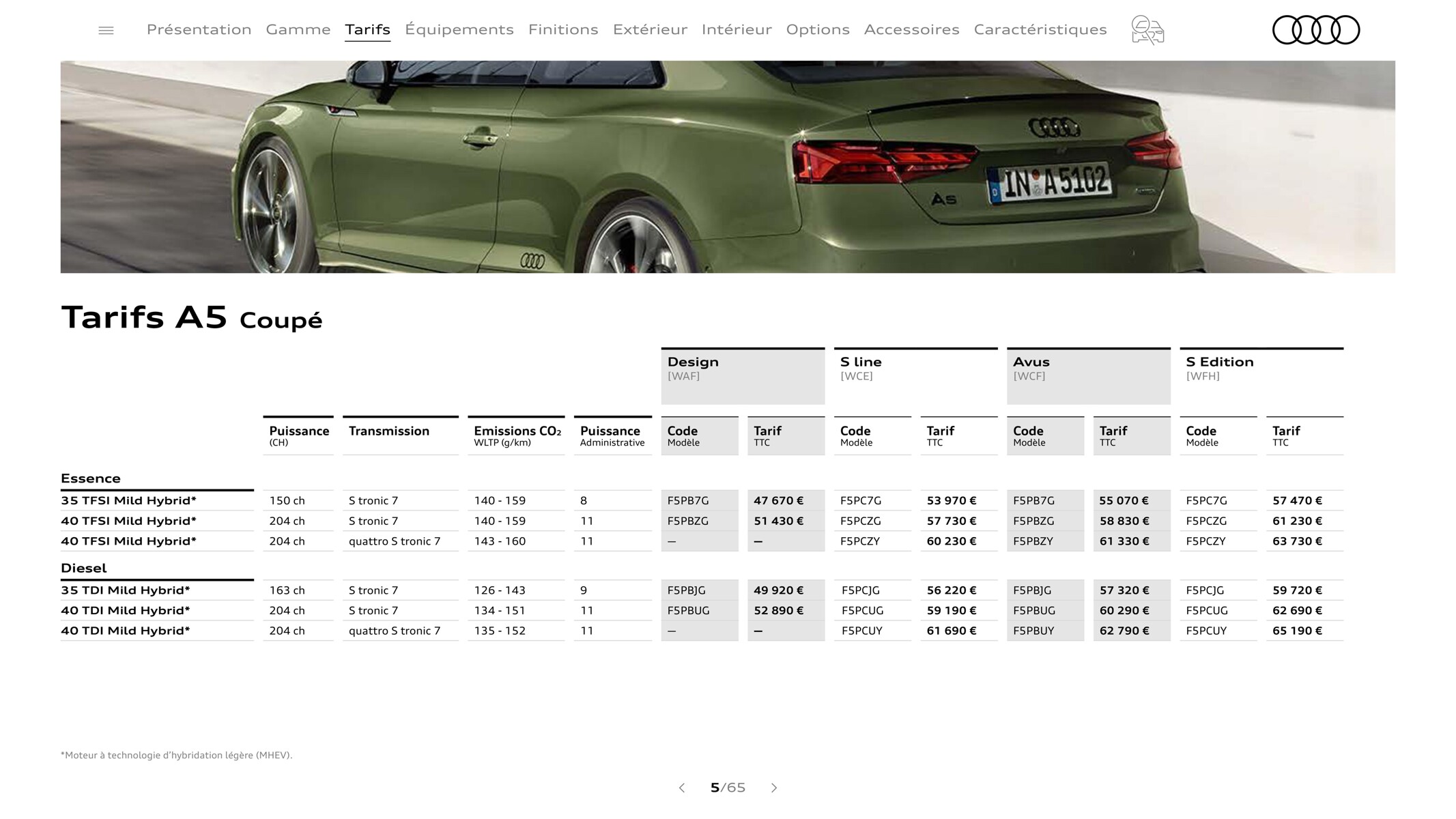 Catalogue A5 Coupé, page 00005