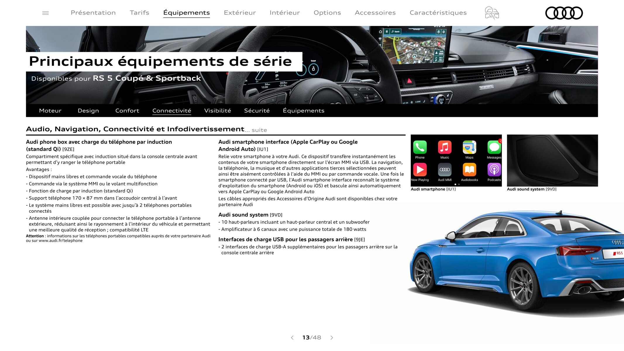 Catalogue RS 5 Coupé, page 00013