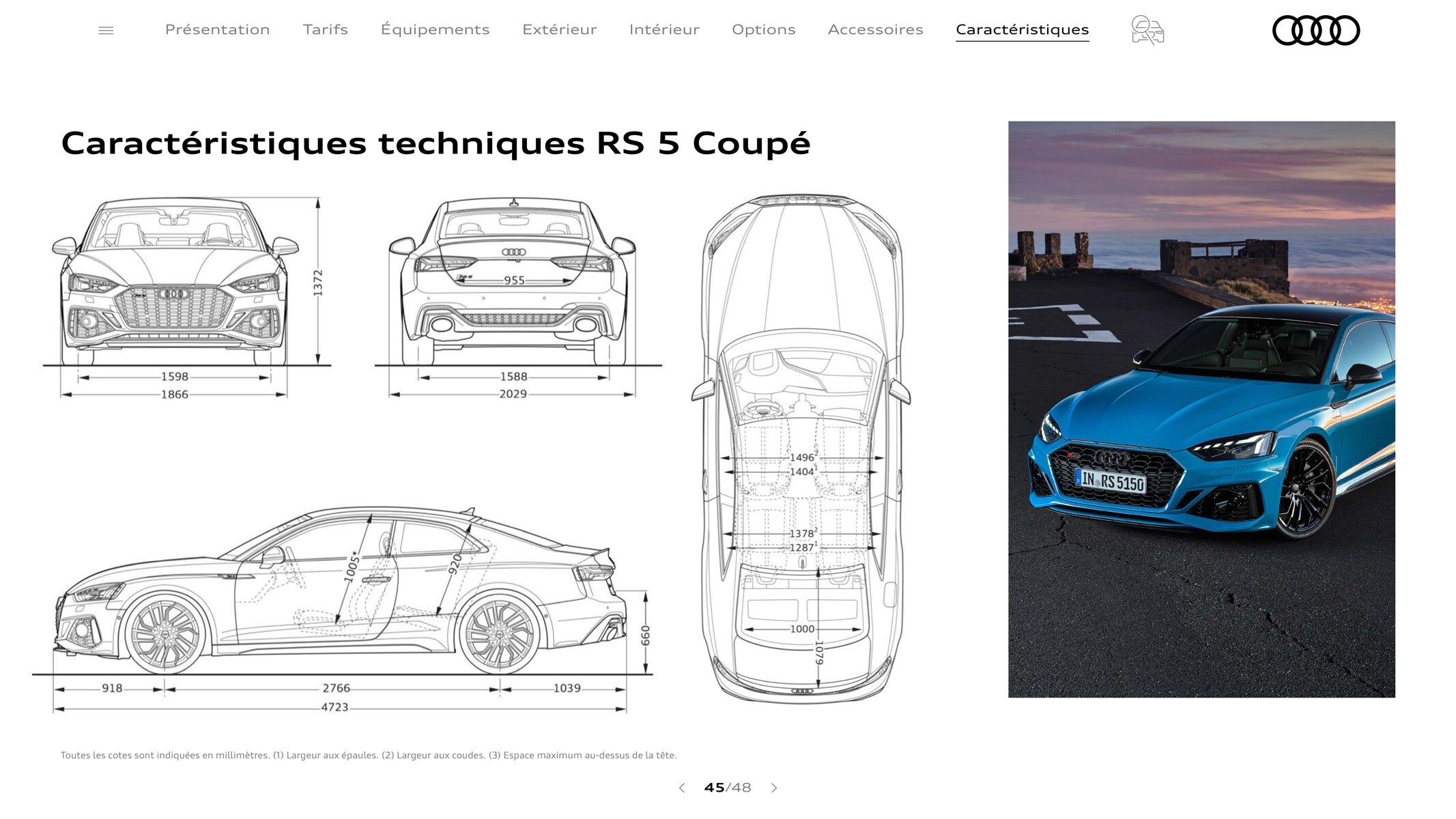 Catalogue RS 5 Coupé, page 00045