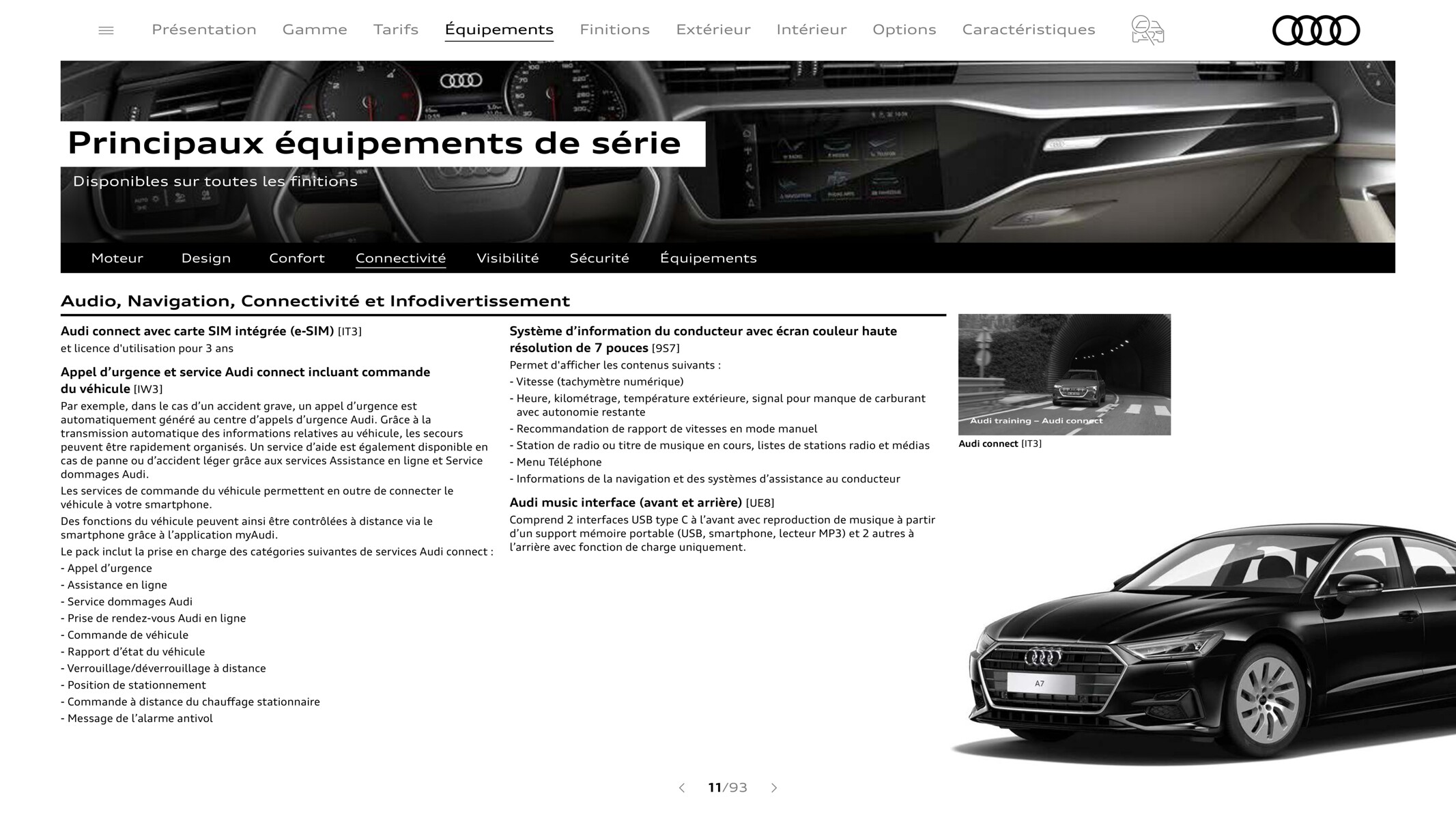 Catalogue A7 Sportback, page 00011