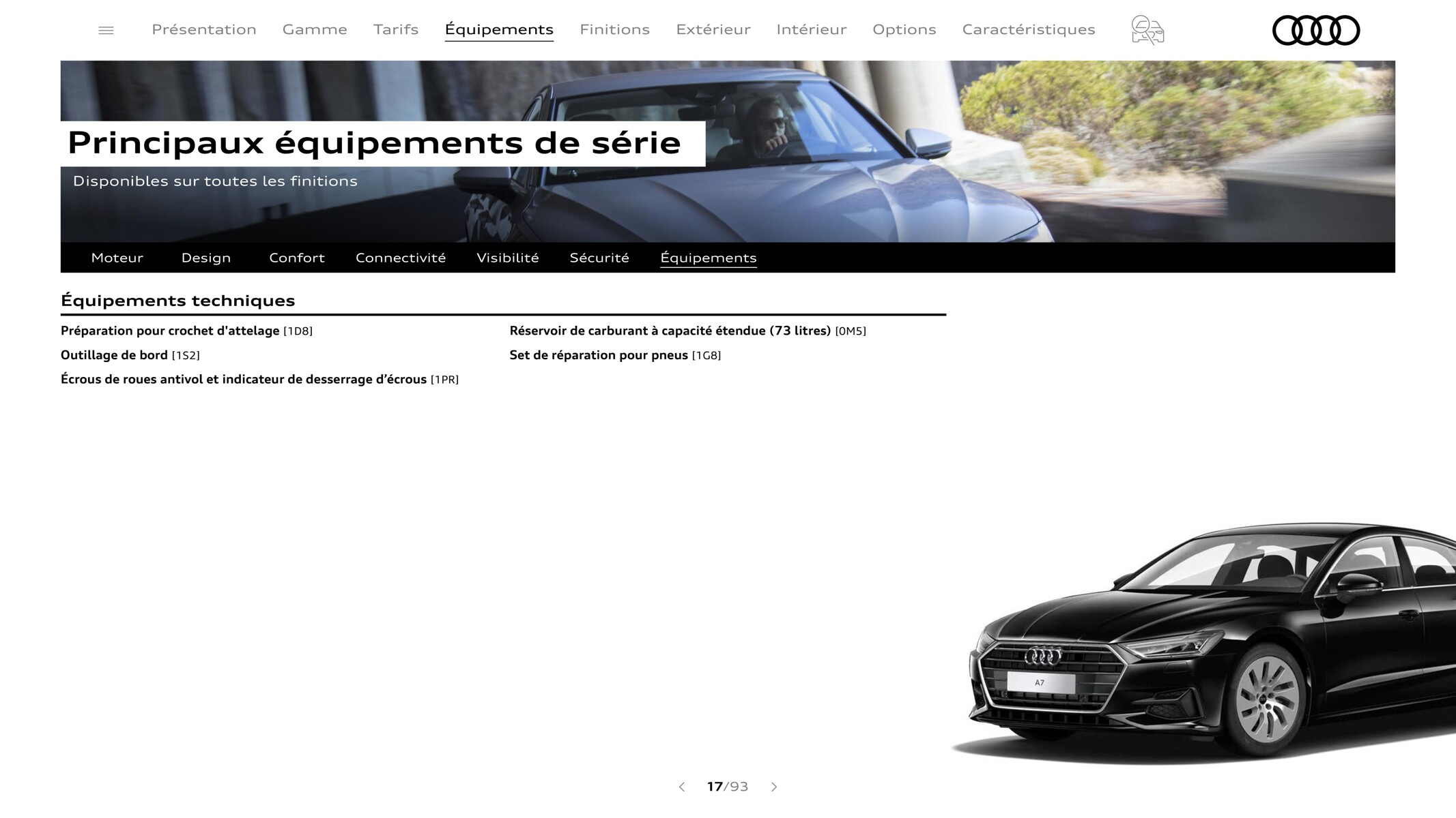 Catalogue A7 Sportback, page 00017