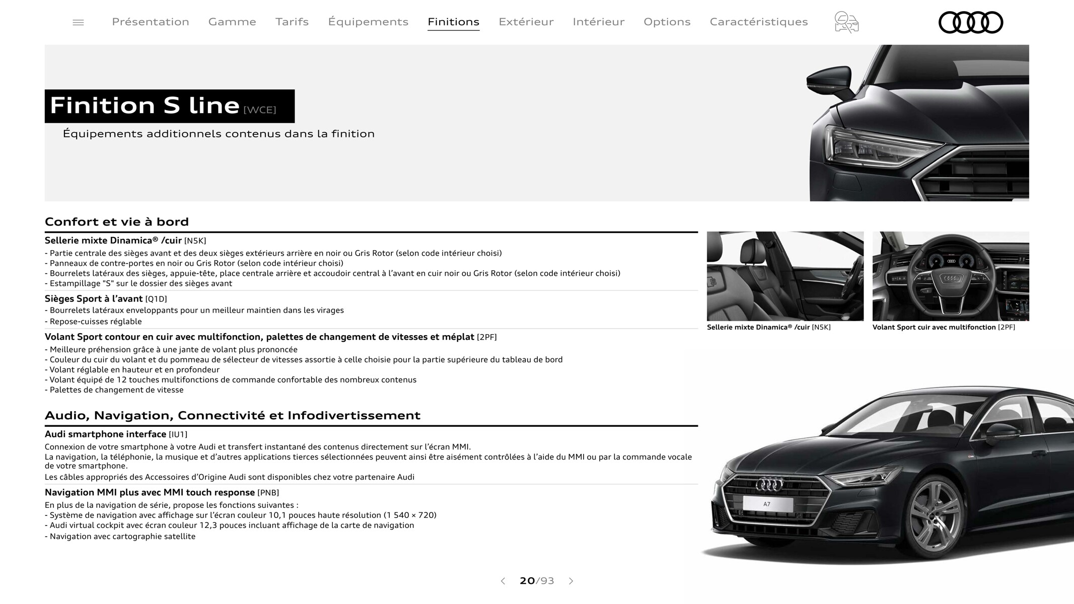 Catalogue A7 Sportback, page 00020