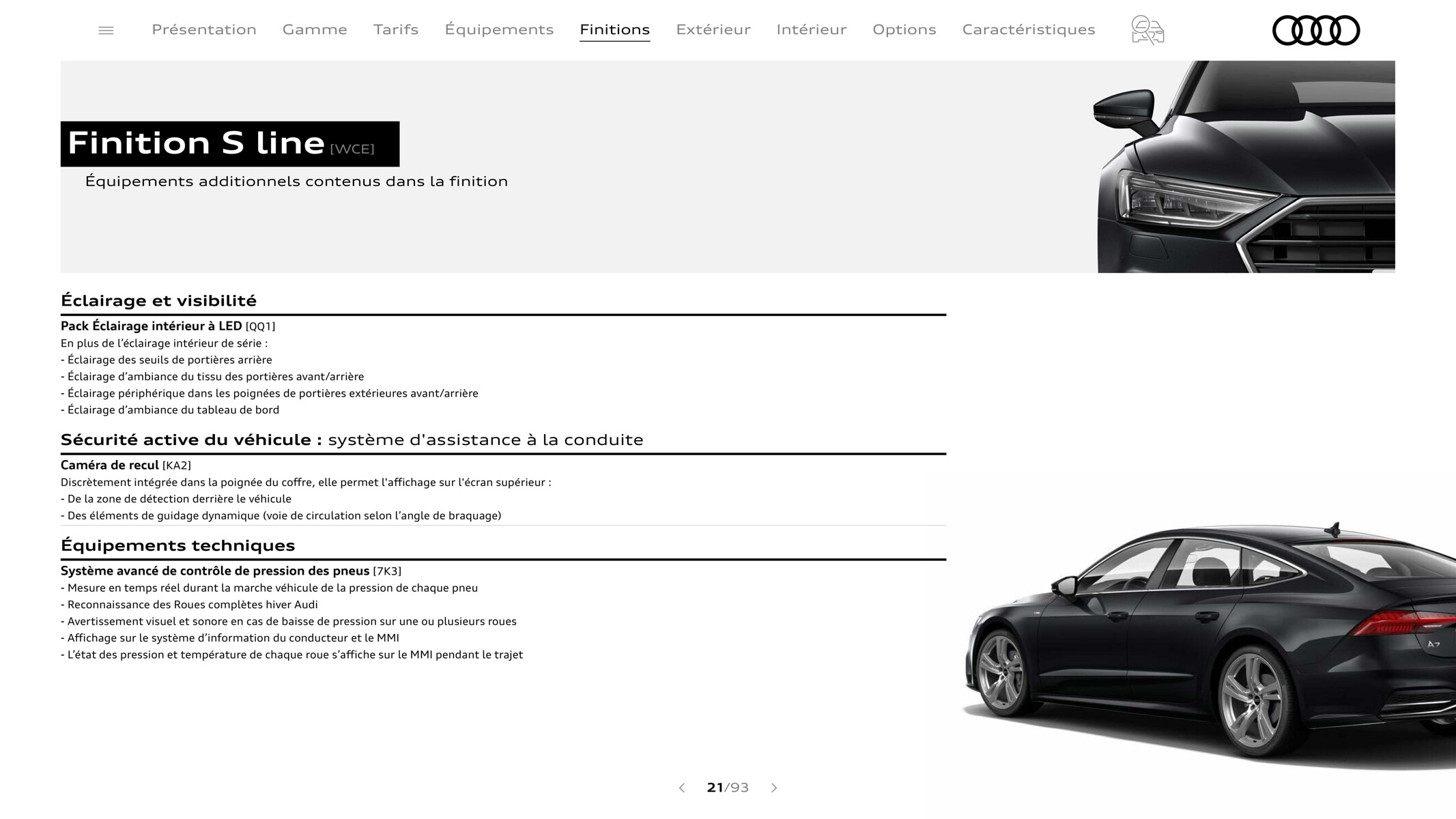 Catalogue A7 Sportback, page 00021